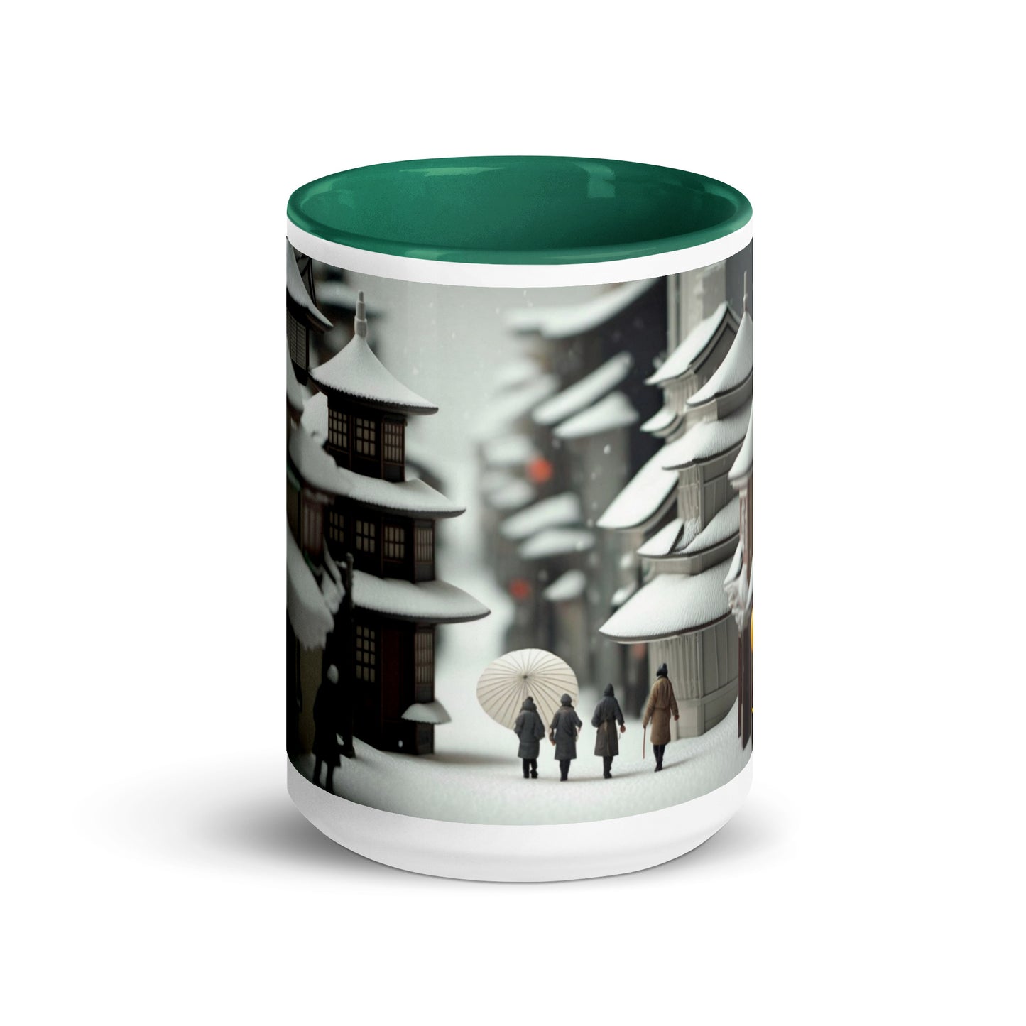 Asian Snow Series Print #3 - Mug with Color Inside