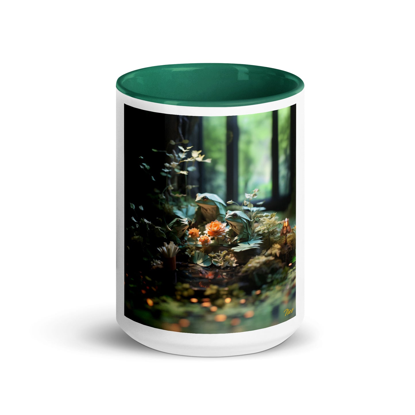 Relaxing By The Brook Series Print #1 - Mug with Color Inside