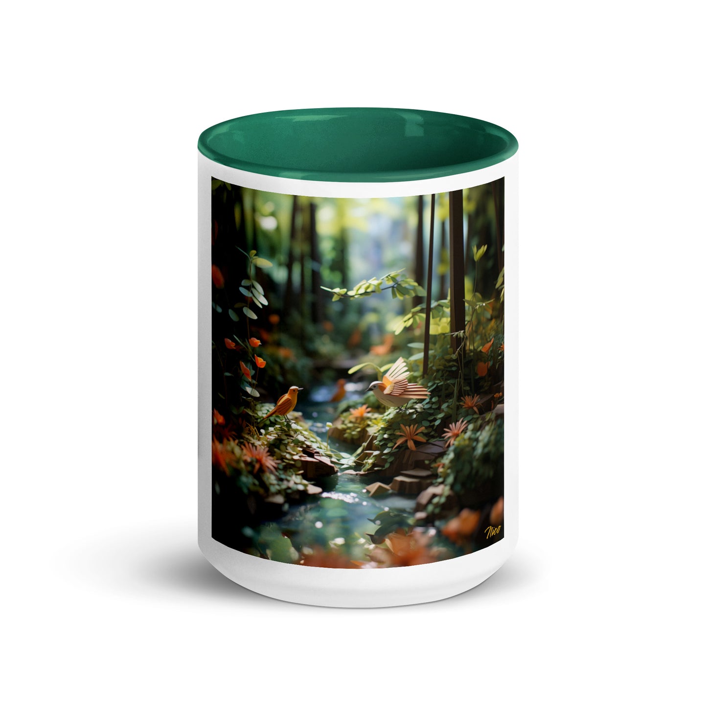 Relaxing By The Brook Series Print #6 - Mug with Color Inside