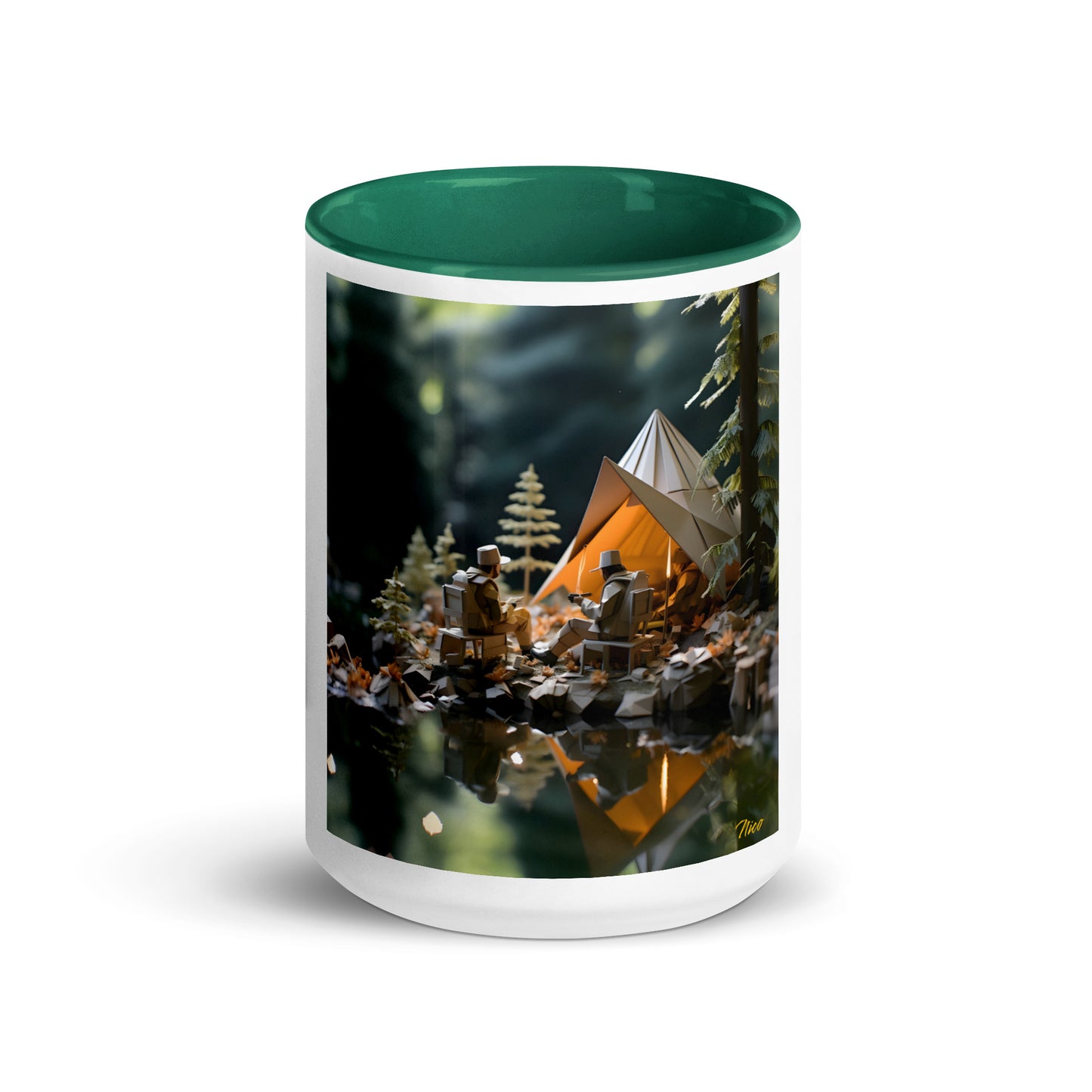 Relaxing By The Brook Series Print #10 - Mug with Color Inside