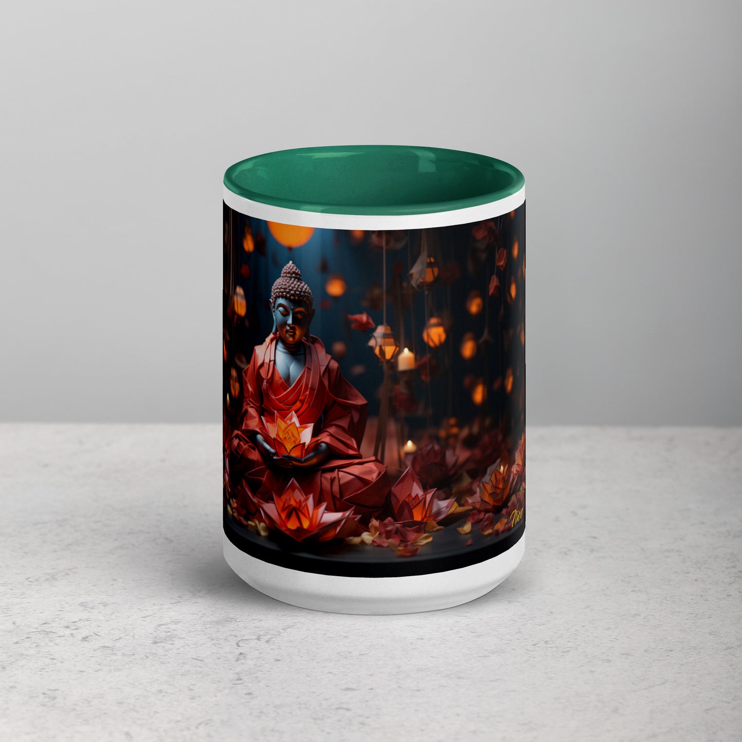 Ascending Buddha Series Print #2 - Mug with Color Inside