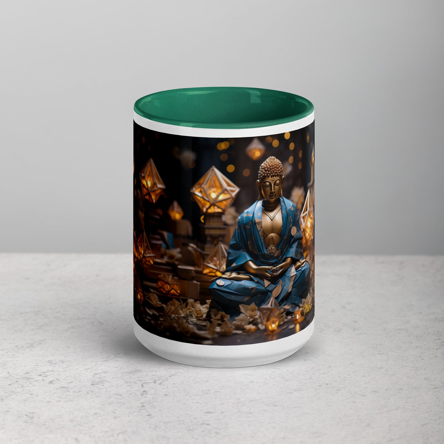 Ascending Buddha Series Print #3 - Mug with Color Inside