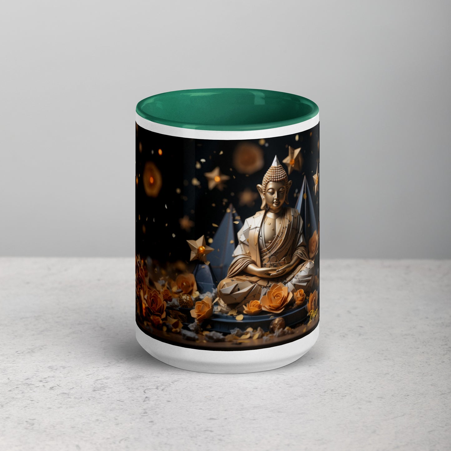 Ascending Buddha Series Print #5 - Mug with Color Inside