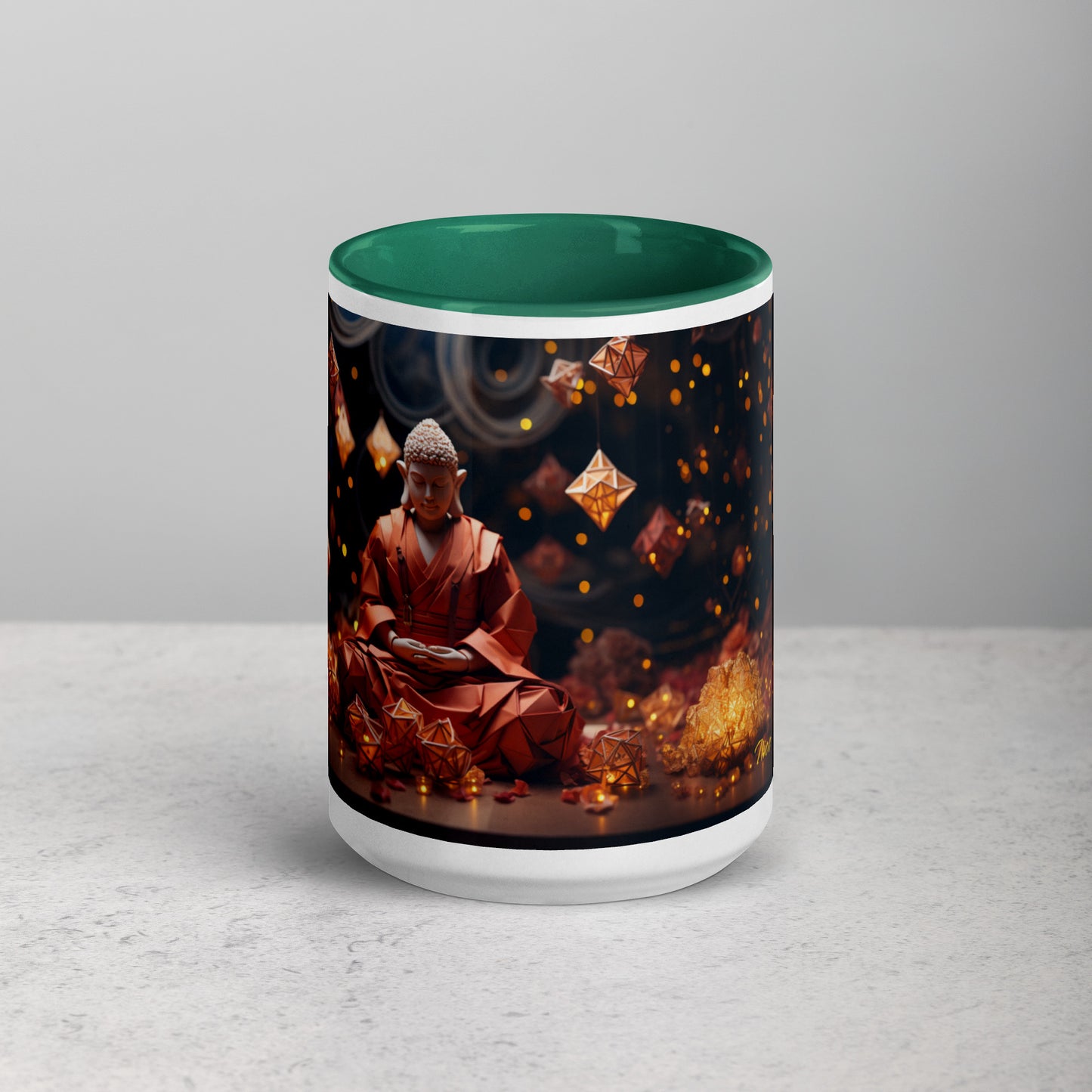 Ascending Buddha Series Print #7 - Mug with Color Inside