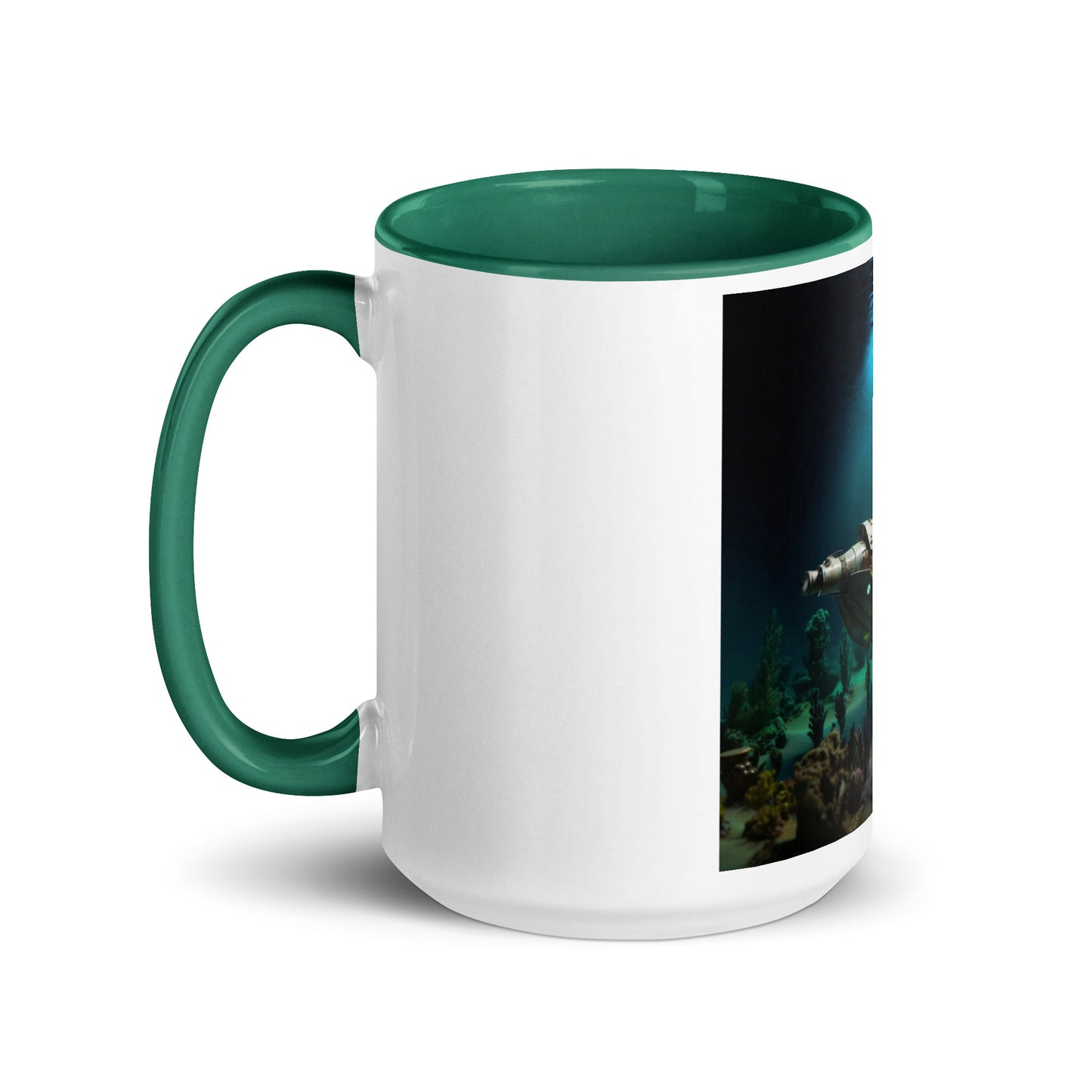 20,000 Leagues Under The Sea Series Print #7 - Mug with Color Inside