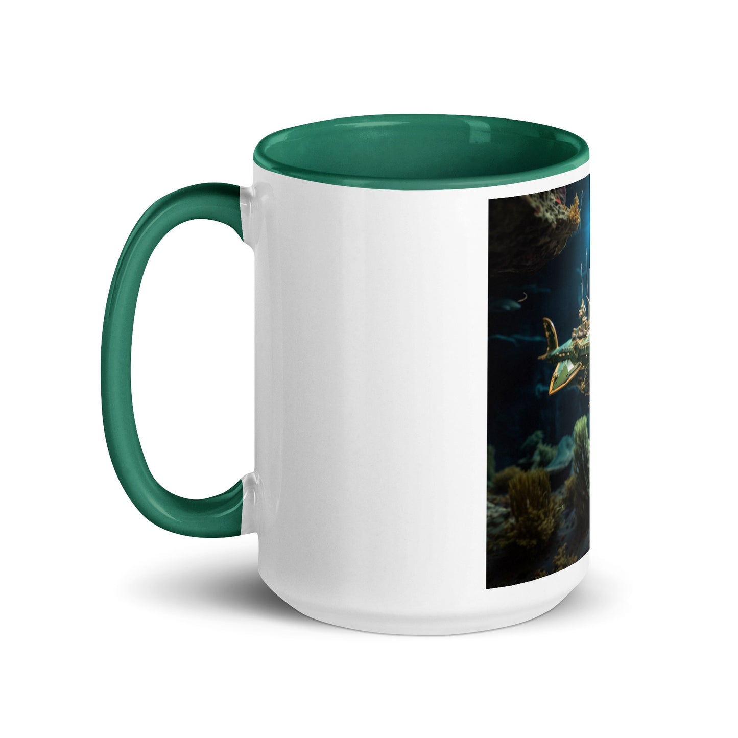 20,000 Leagues Under The Sea Series Print #1 - Mug with Color Inside