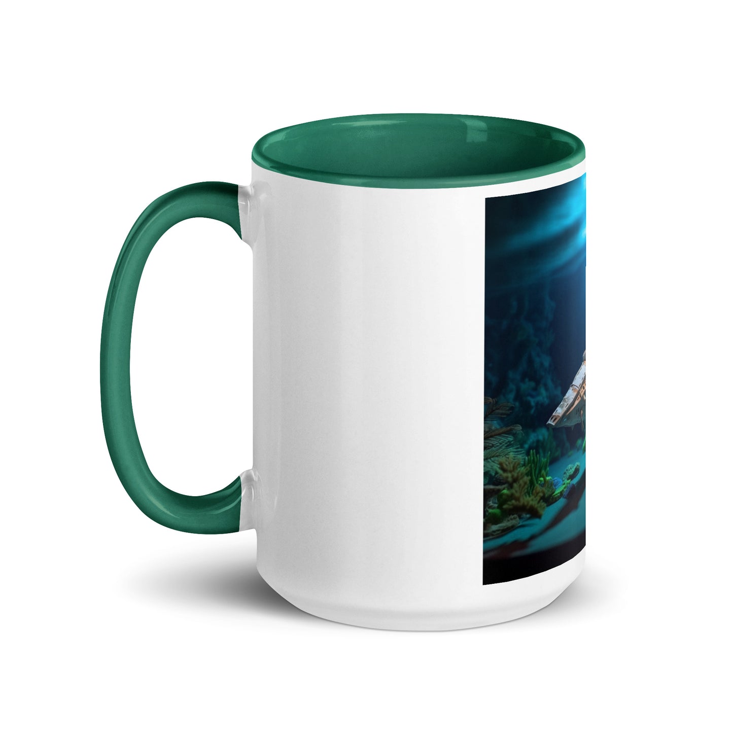 20,000 Leagues Under The Sea Series Print #3 - Mug with Color Inside