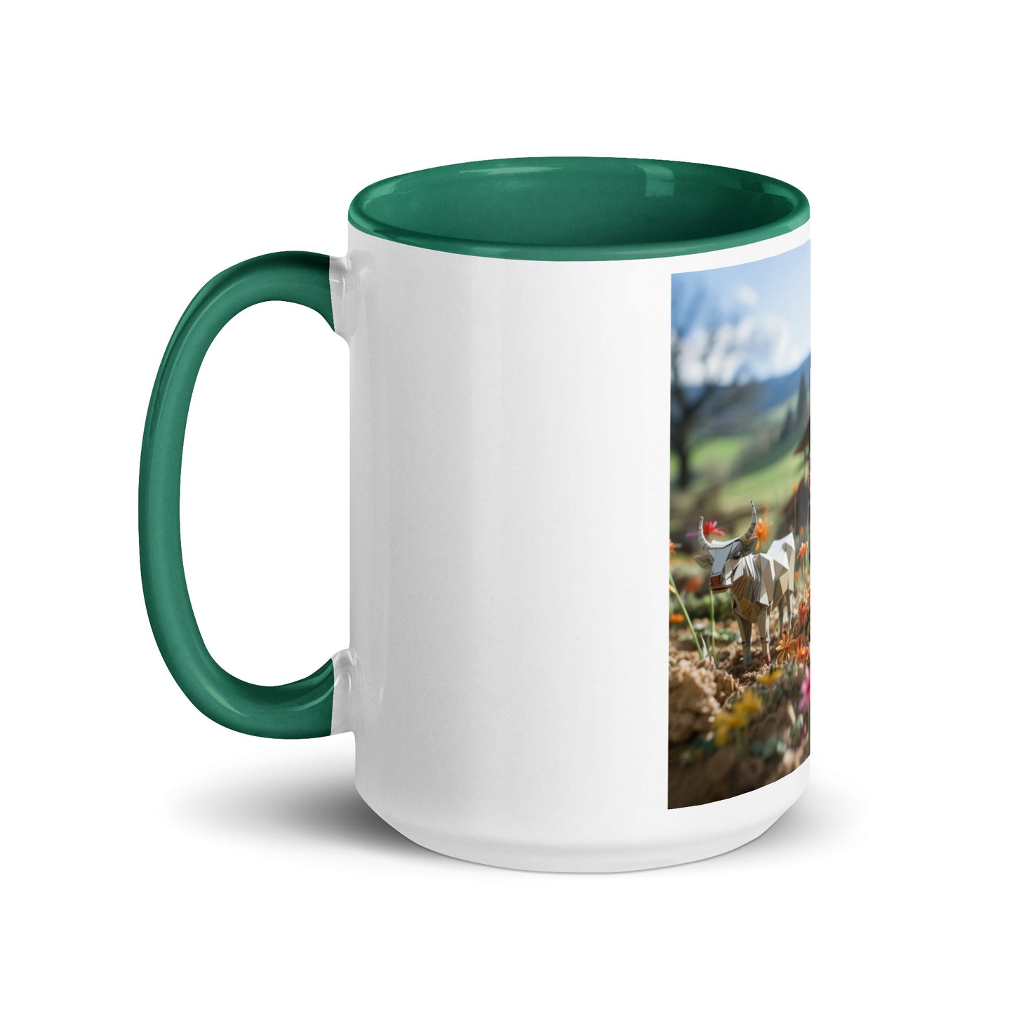 Meadow By The Farm Series Print #8 - Mug with Color Inside