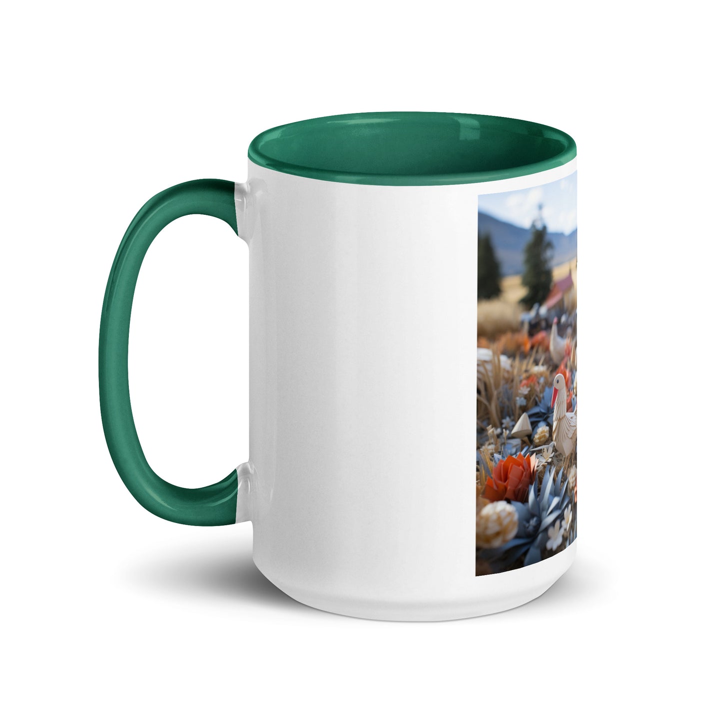 Meadow By The Farm Series Print #6 - Mug with Color Inside