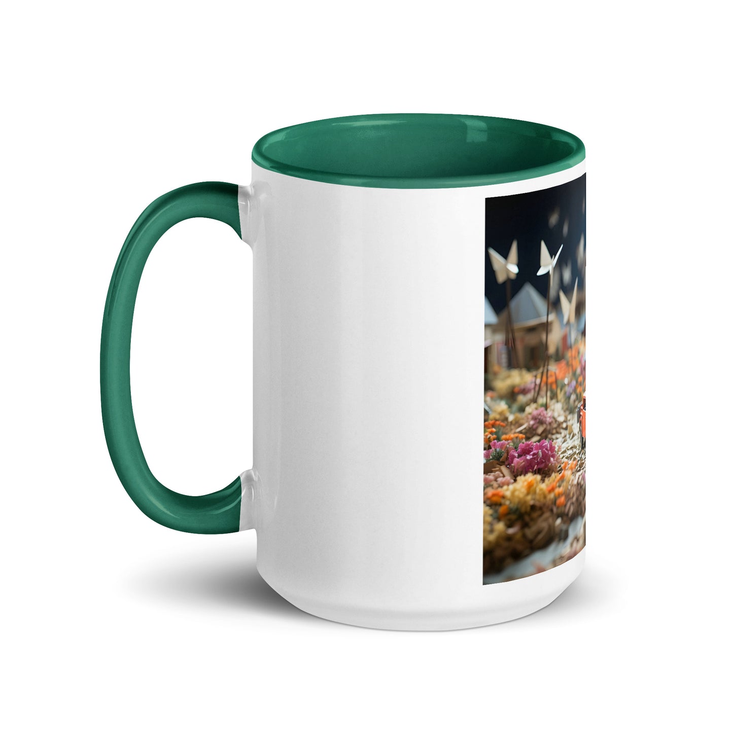 Meadow By The Farm Series Print #3 - Mug with Color Inside