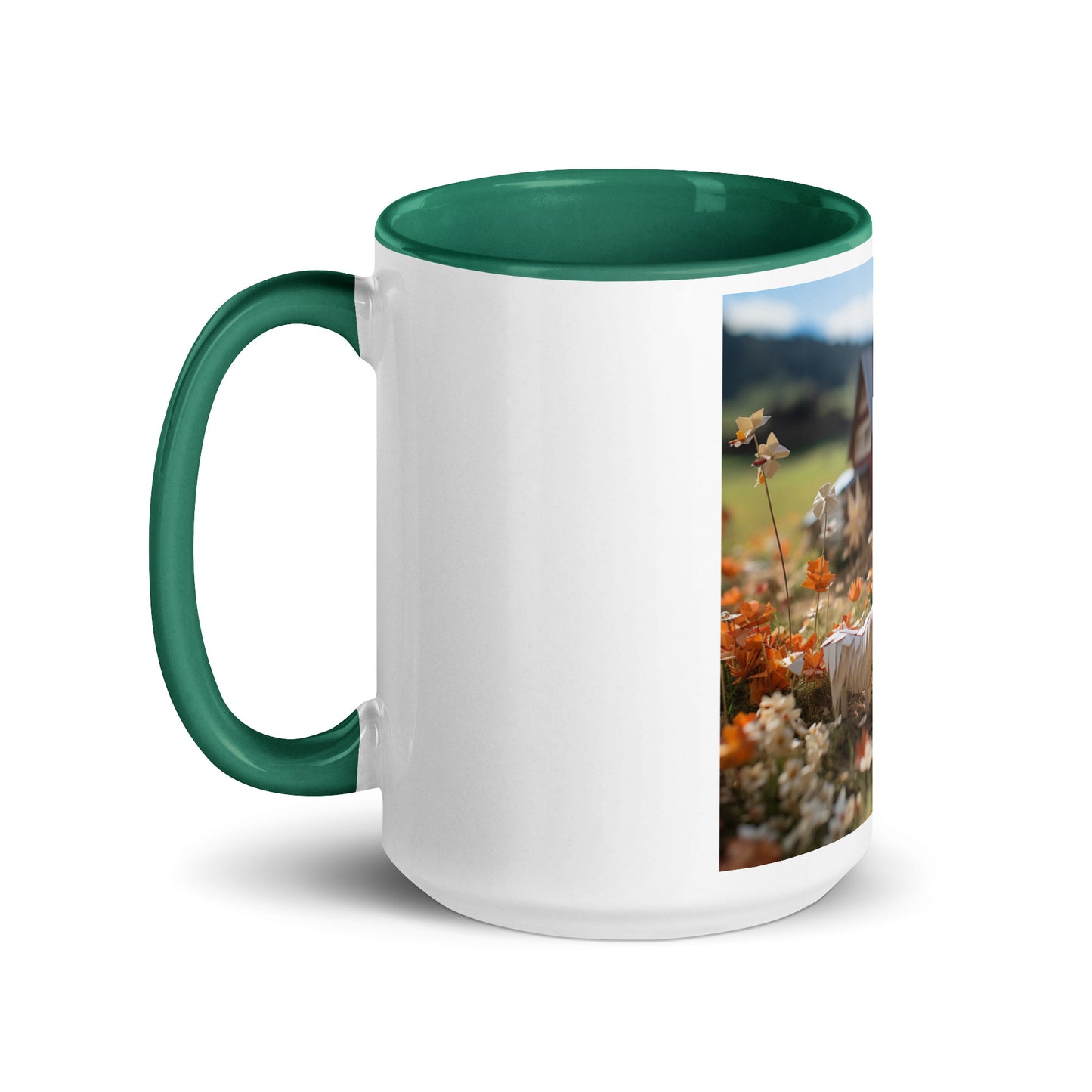 Meadow By The Farm Series Print #10 - Mug with Color Inside