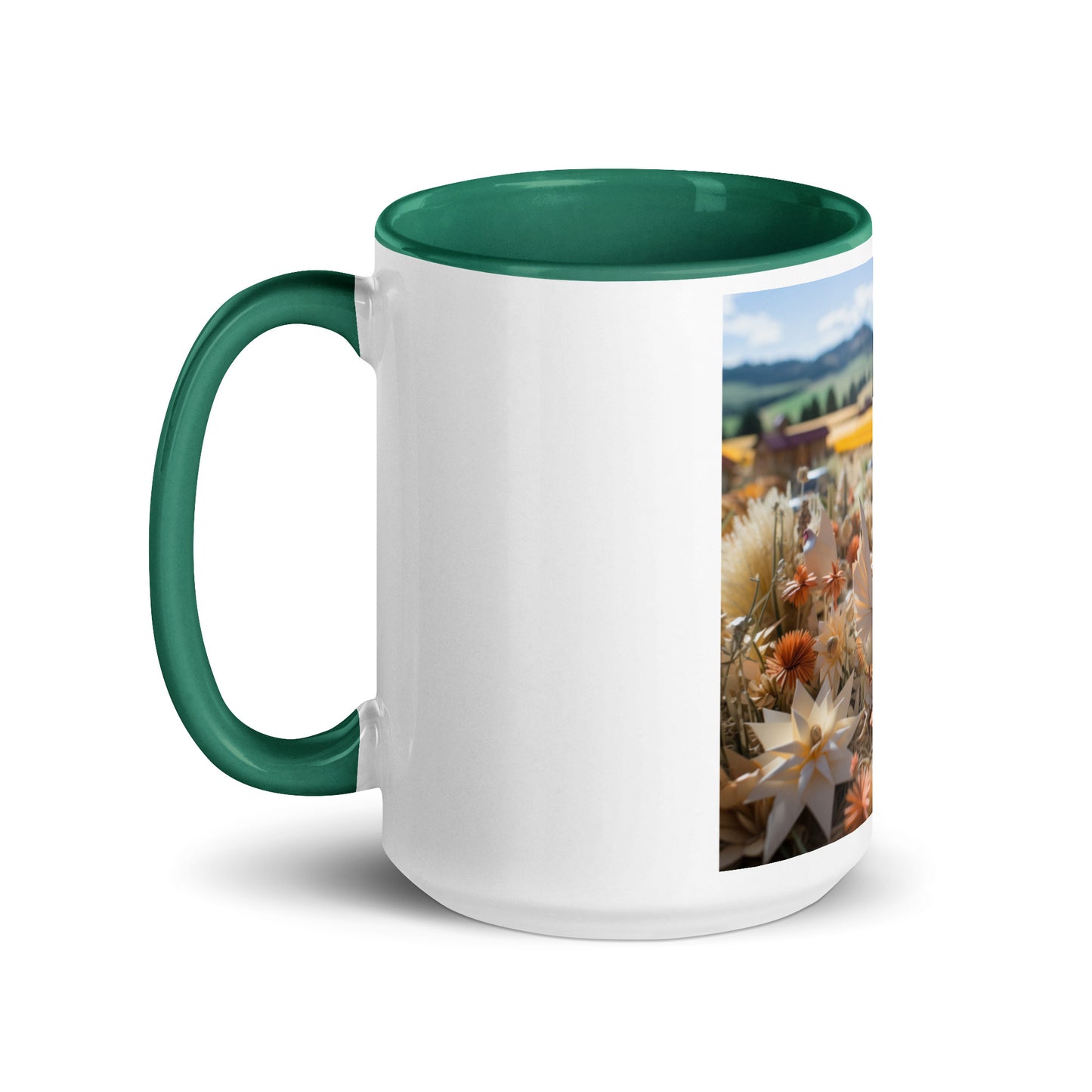 Meadow By The Farm Series Print #7 - Mug with Color Inside