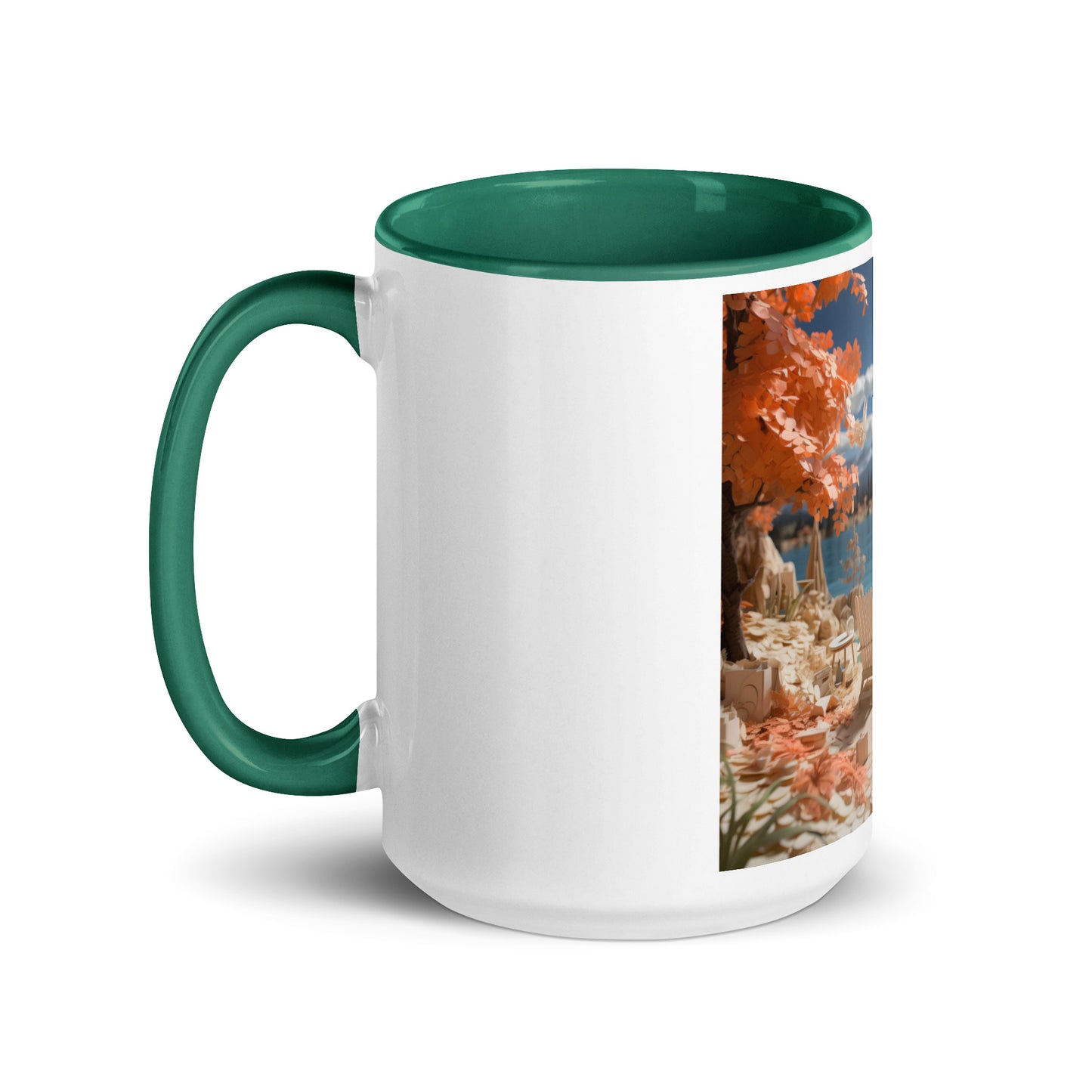 Atop The Mountain Lakeshore Series Print #10 - Mug with Color Inside