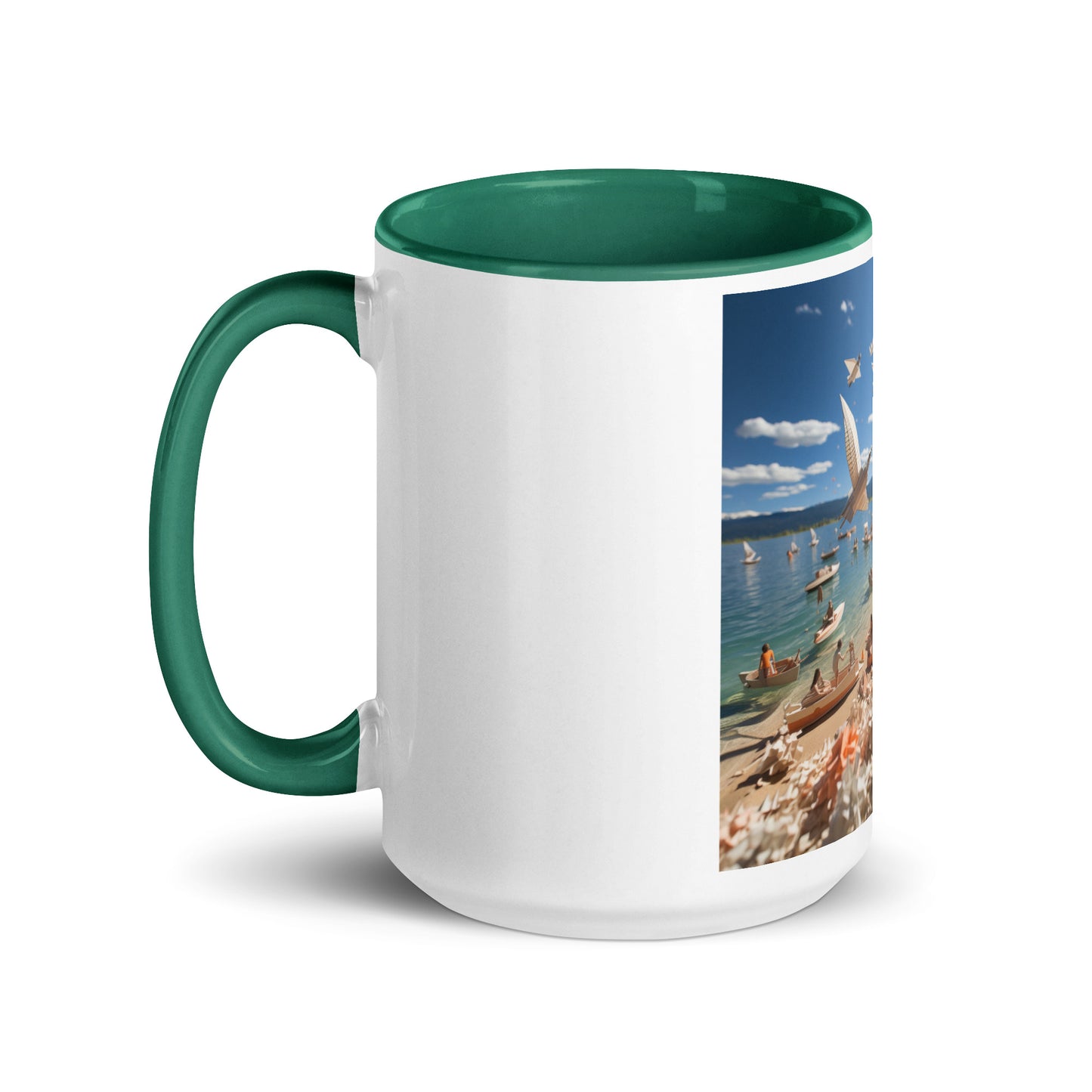 Atop The Mountain Lakeshore Series Print #6 - Mug with Color Inside