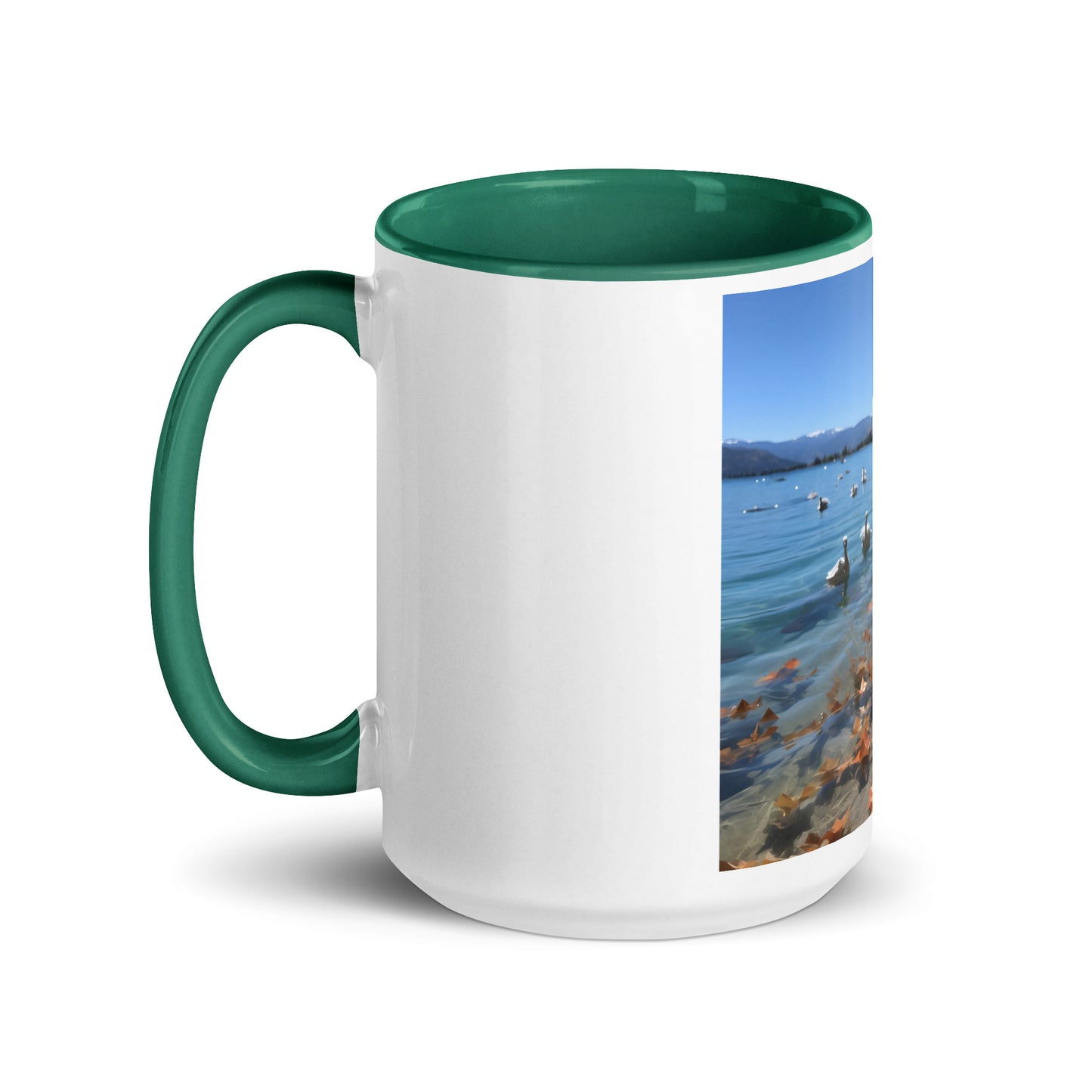 Atop The Mountain Lakeshore Series Print #2 - Mug with Color Inside