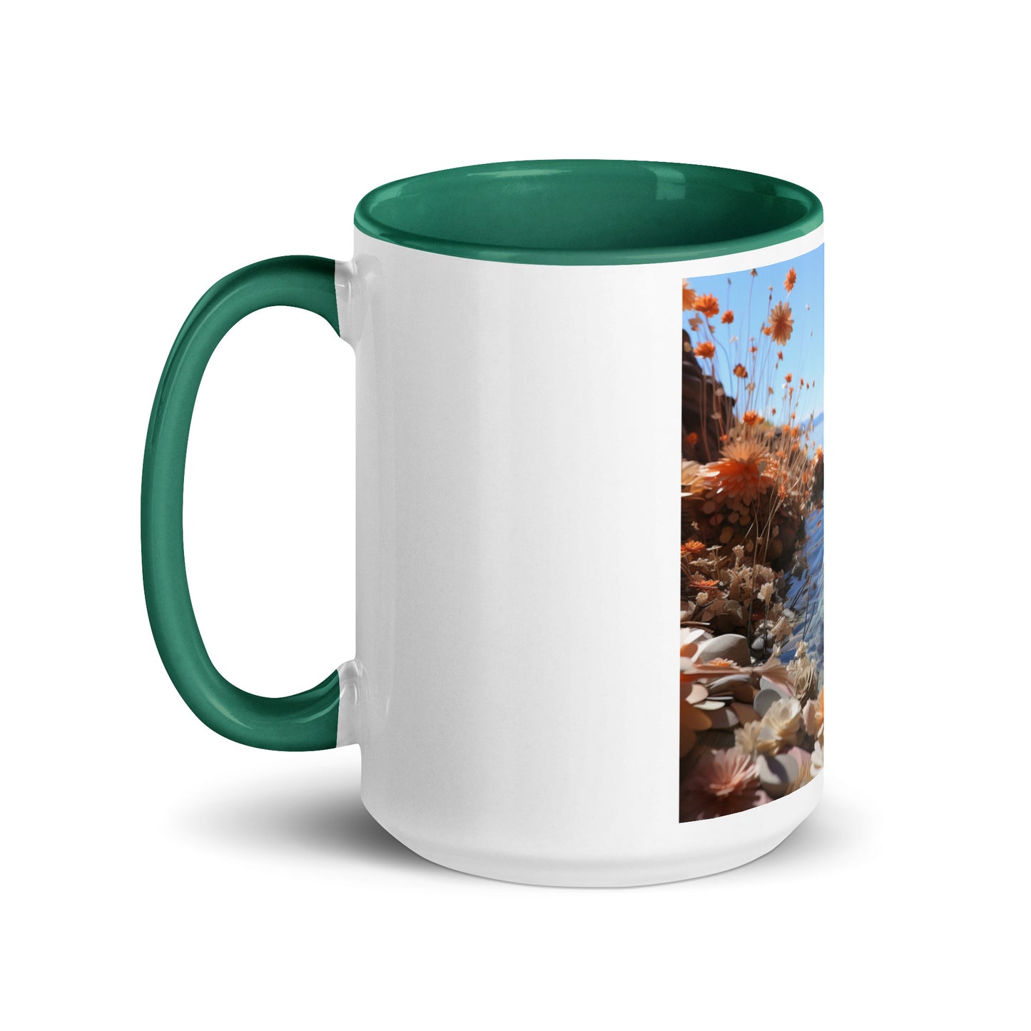 Atop The Mountain Lakeshore Series Print #4 - Mug with Color Inside