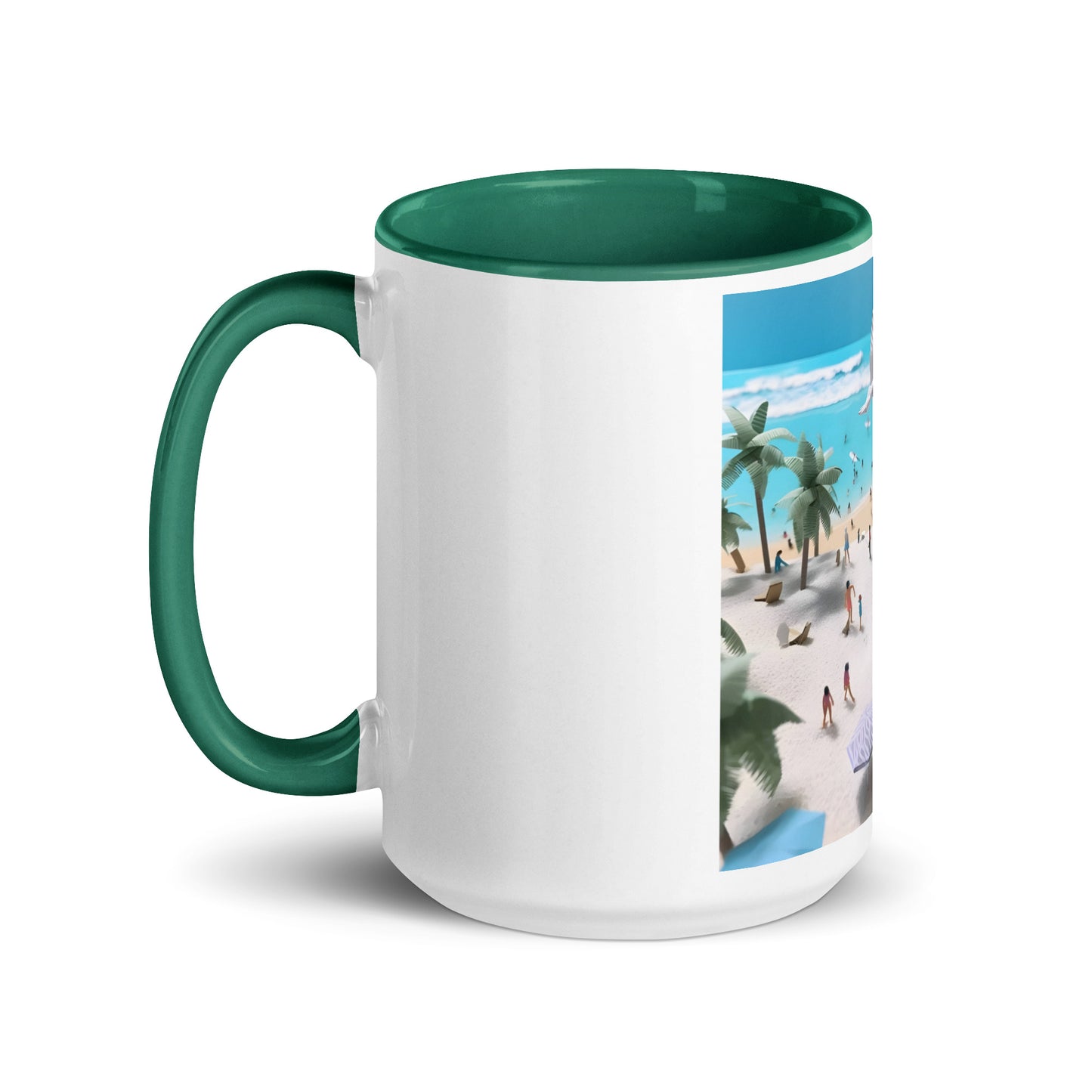 By The Seaside Series Print #5 - Mug with Color Inside