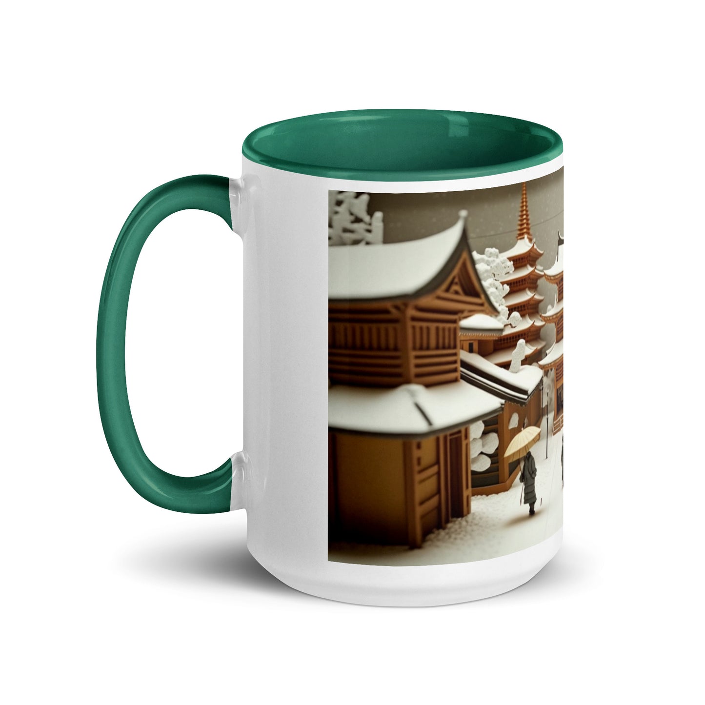 Asian Snow Series Print #10 - Mug with Color Inside