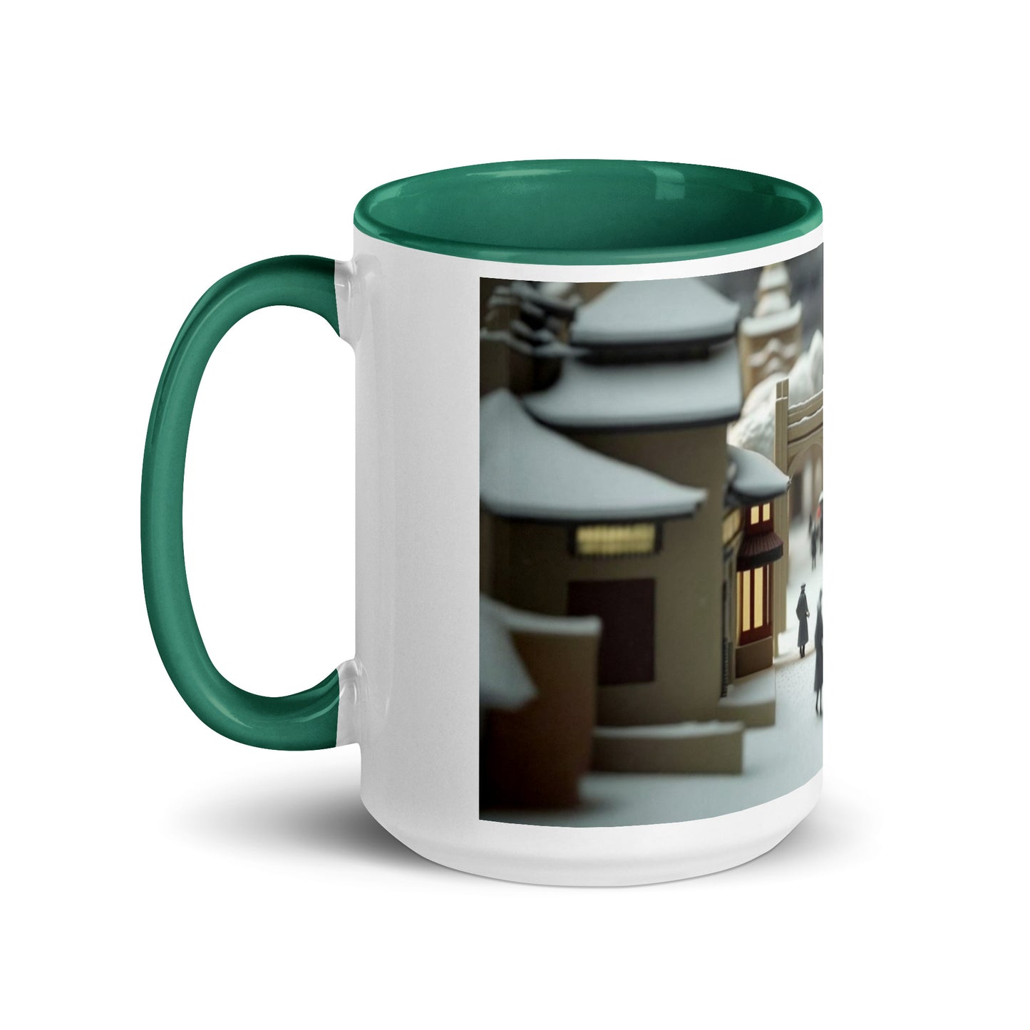 Asian Snow Series Print #9 - Mug with Color Inside