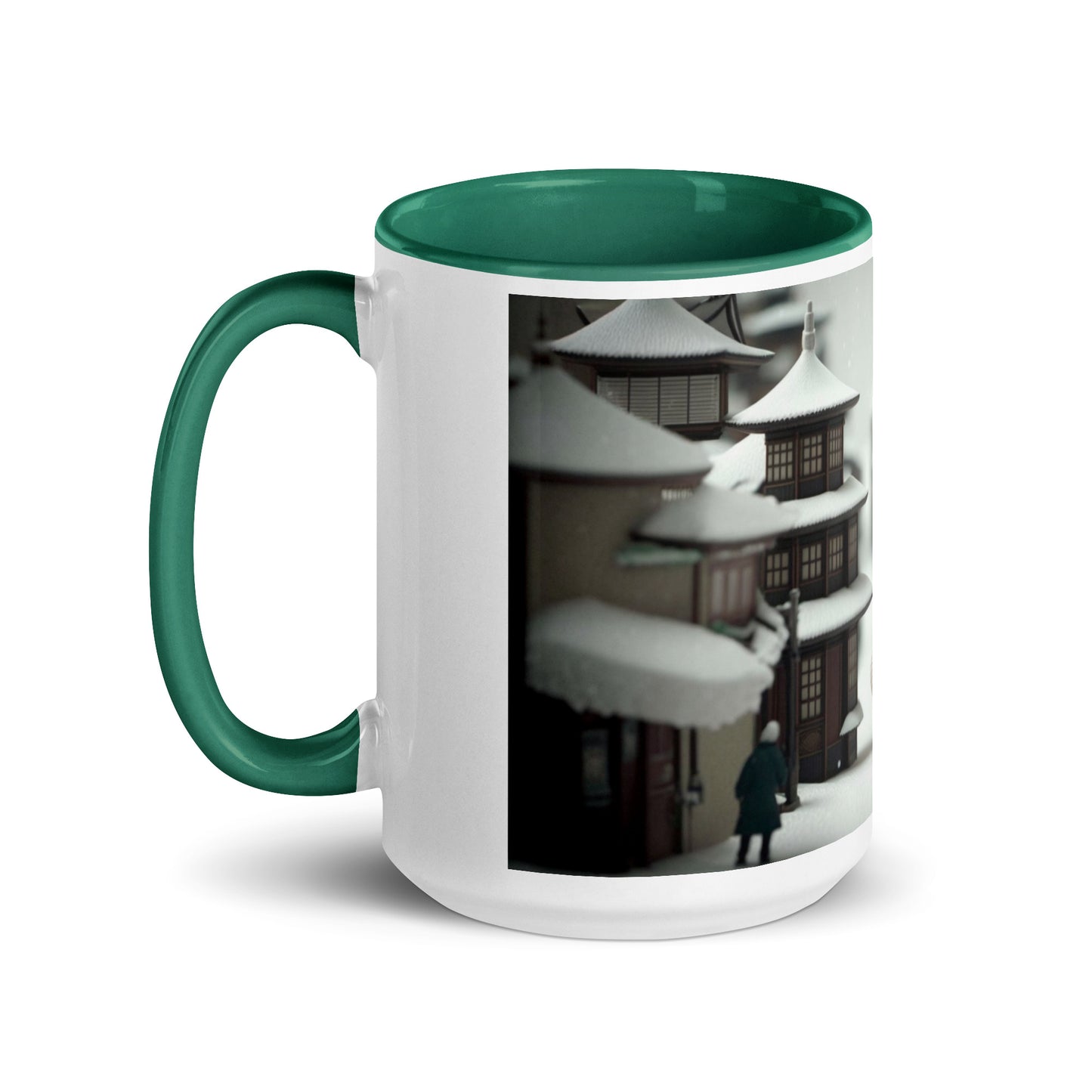 Asian Snow Series Print #3 - Mug with Color Inside