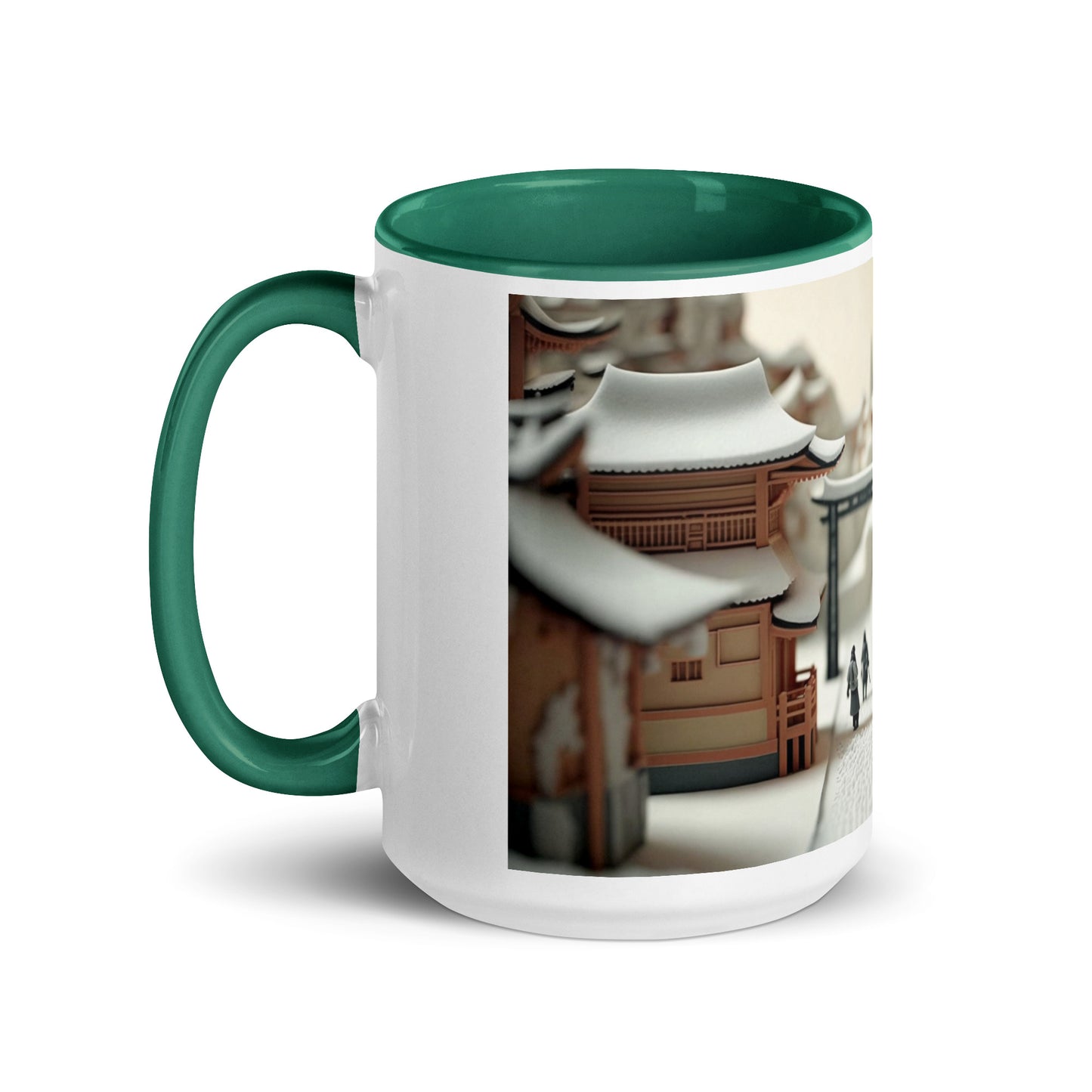 Asian Snow Series Print #2 - Mug with Color Inside