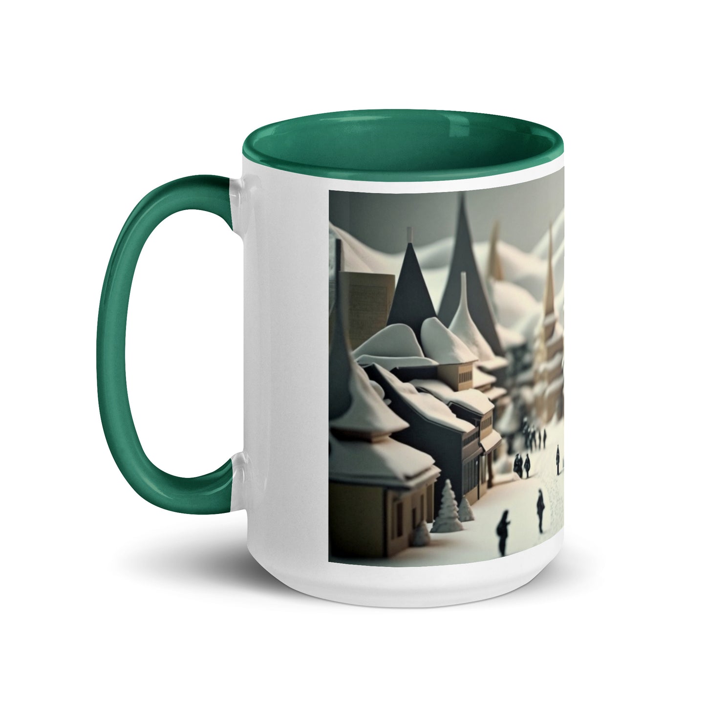 Asian Snow Series Print #1 - Mug with Color Inside