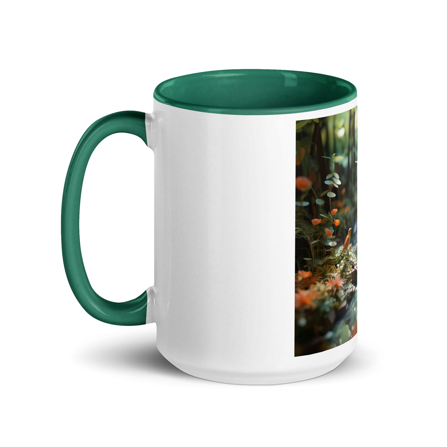 Relaxing By The Brook Series Print #6 - Mug with Color Inside