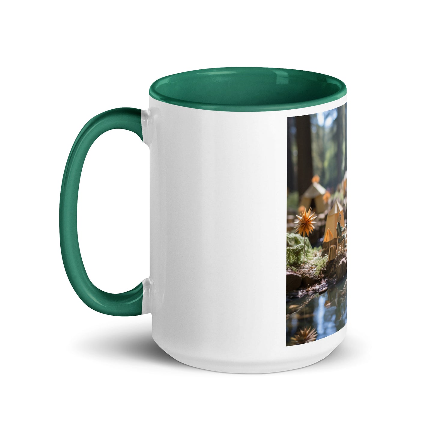 Relaxing By The Brook Series Print #4 - Mug with Color Inside