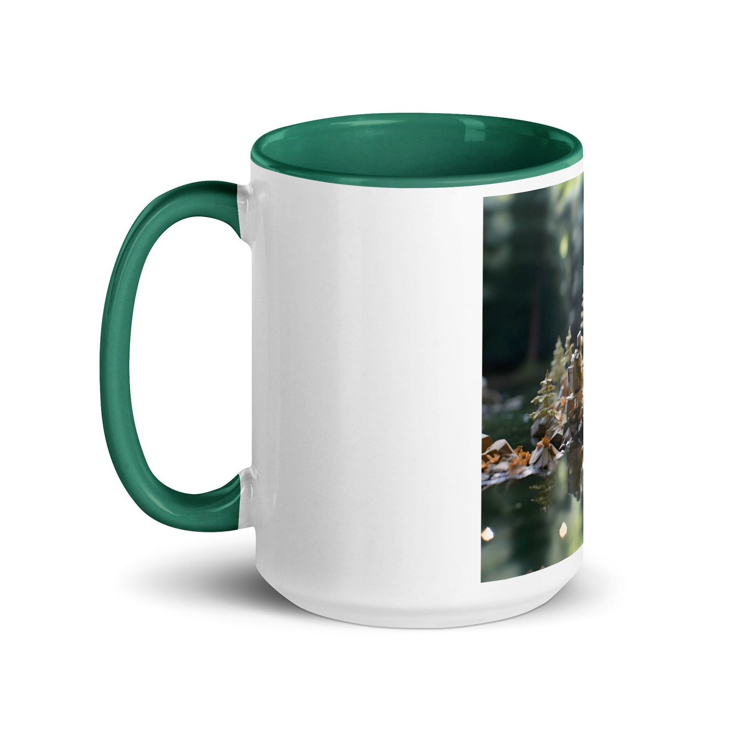 Relaxing By The Brook Series Print #10 - Mug with Color Inside