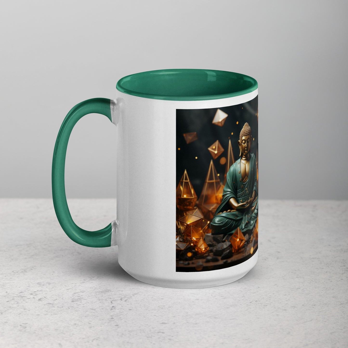 Ascending Buddha Series Print #4 - Mug with Color Inside