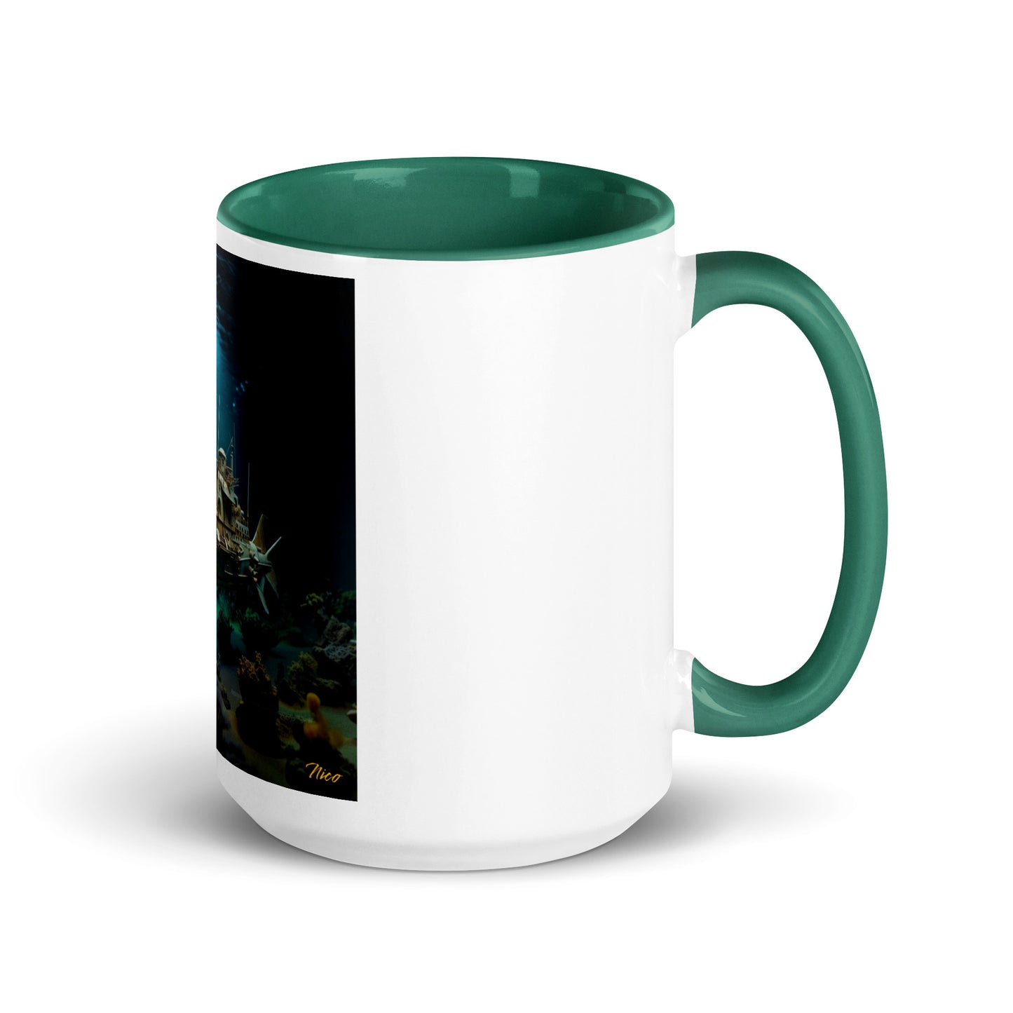 20,000 Leagues Under The Sea Series Print #7 - Mug with Color Inside