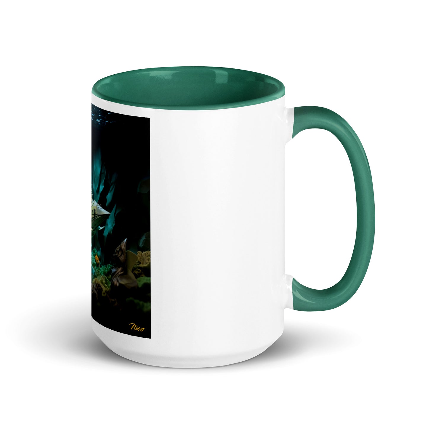 20,000 Leagues Under The Sea Series Print #8 - Mug with Color Inside