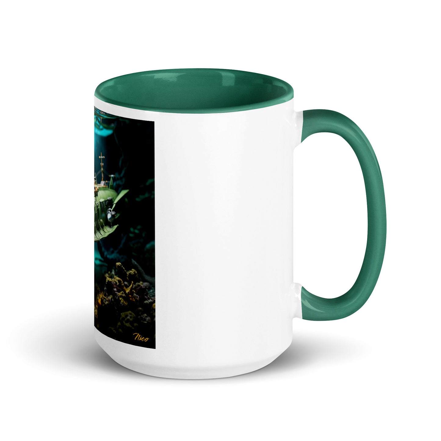 20,000 Leagues Under The Sea Series Print #10 - Mug with Color Inside