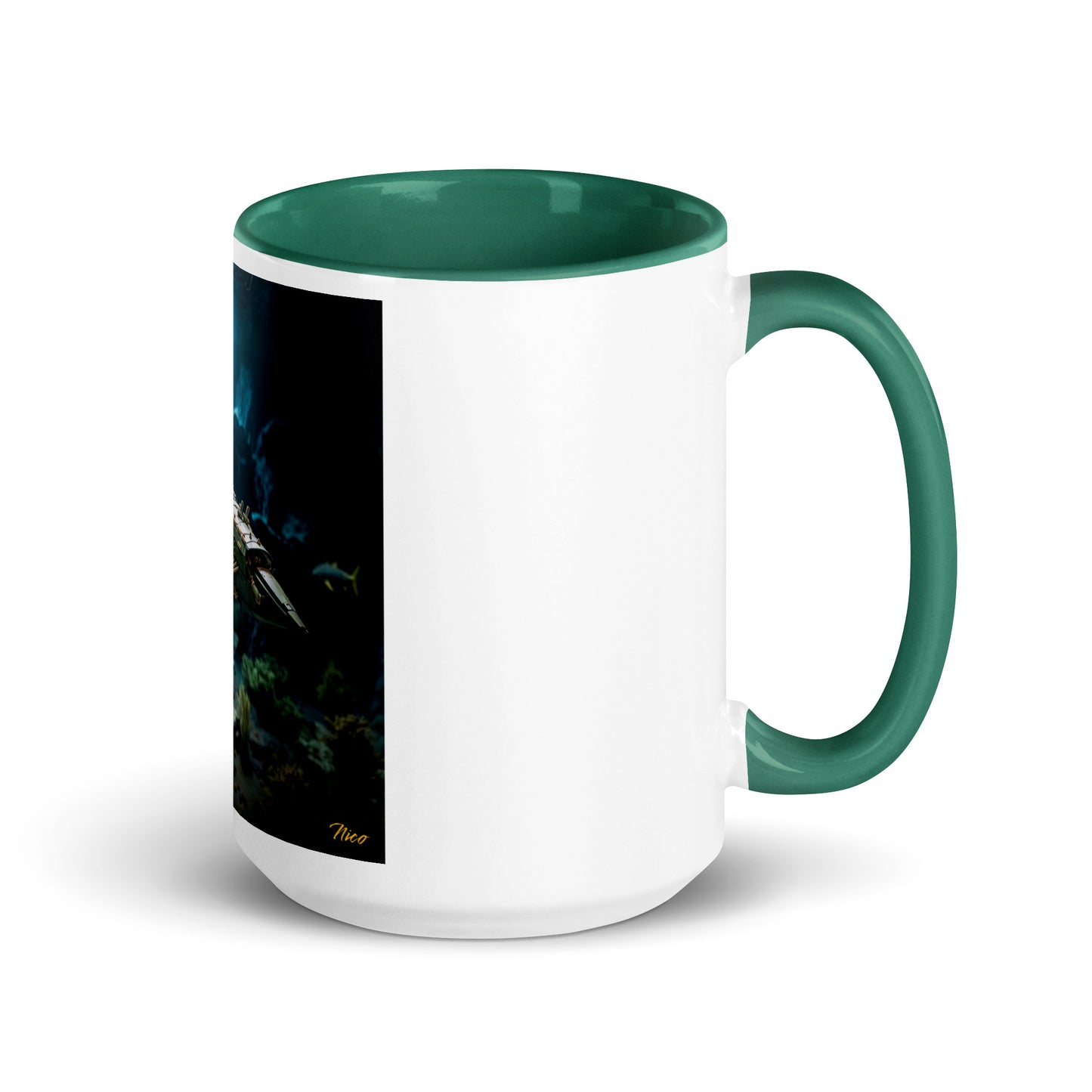 20,000 Leagues Under The Sea Series Print #1 - Mug with Color Inside