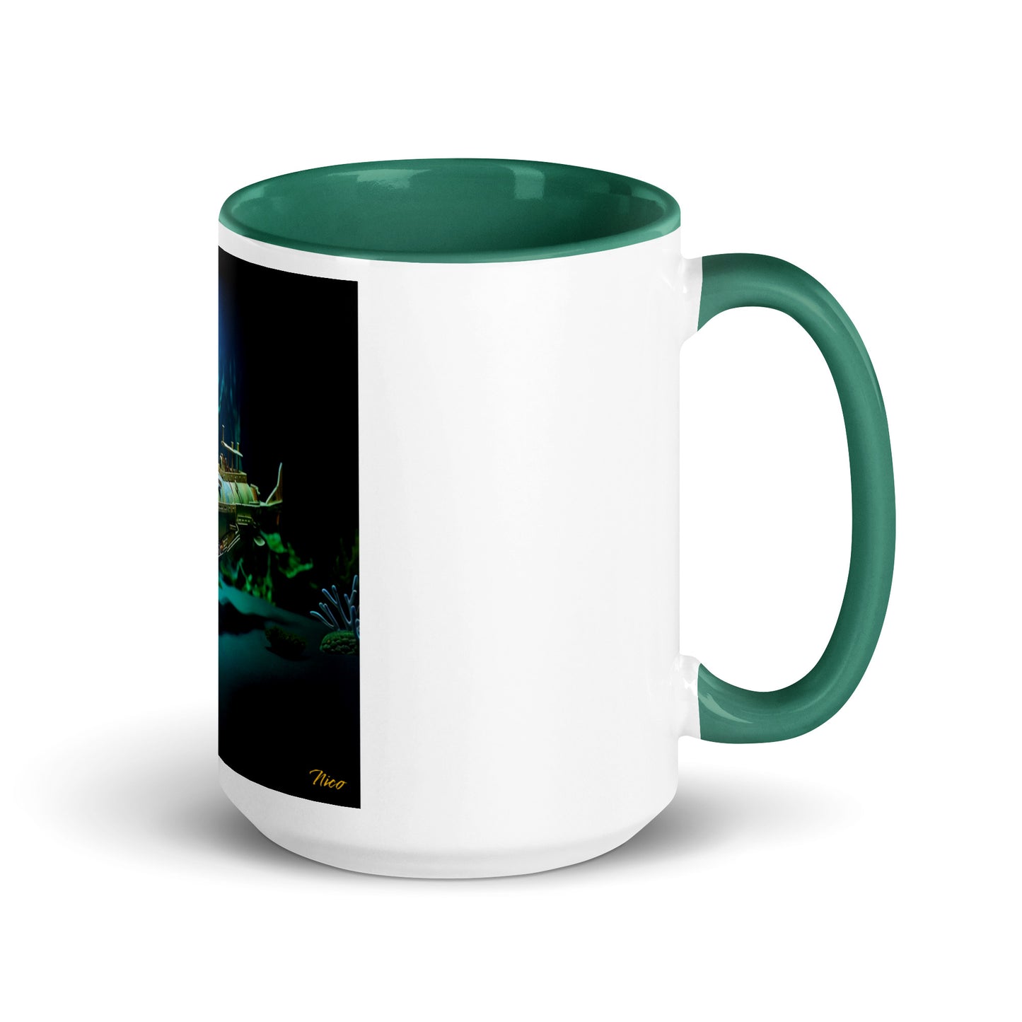 20,000 Leagues Under The Sea Series Print #6 - Mug with Color Inside