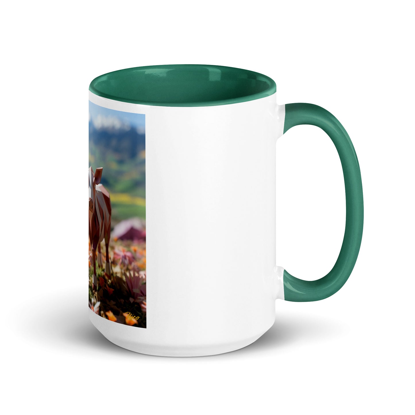 Meadow By The Farm Series Print #1 - Mug with Color Inside