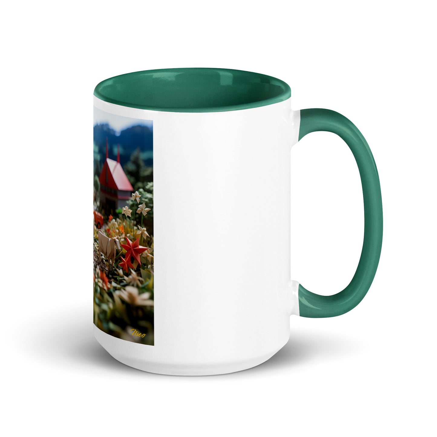 Meadow By The Farm Series Print #5 - Mug with Color Inside