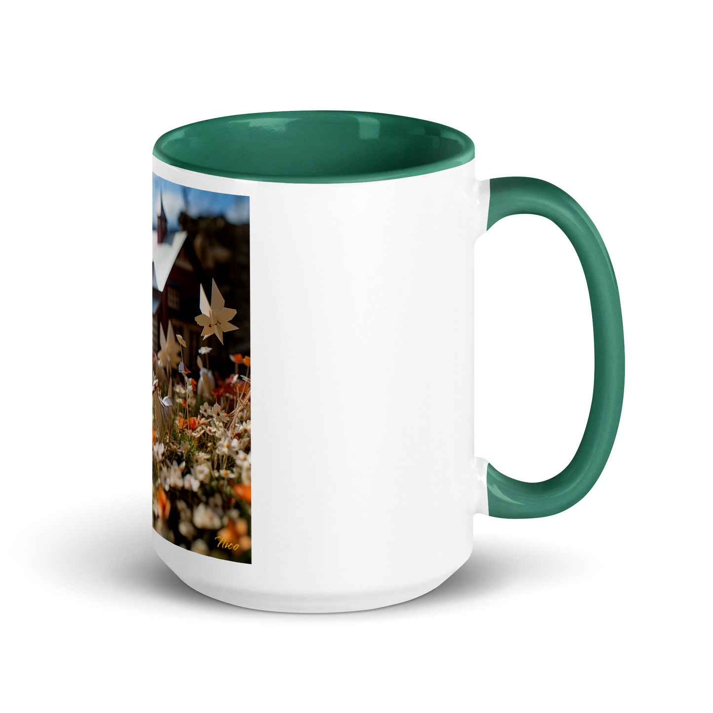 Meadow By The Farm Series Print #10 - Mug with Color Inside