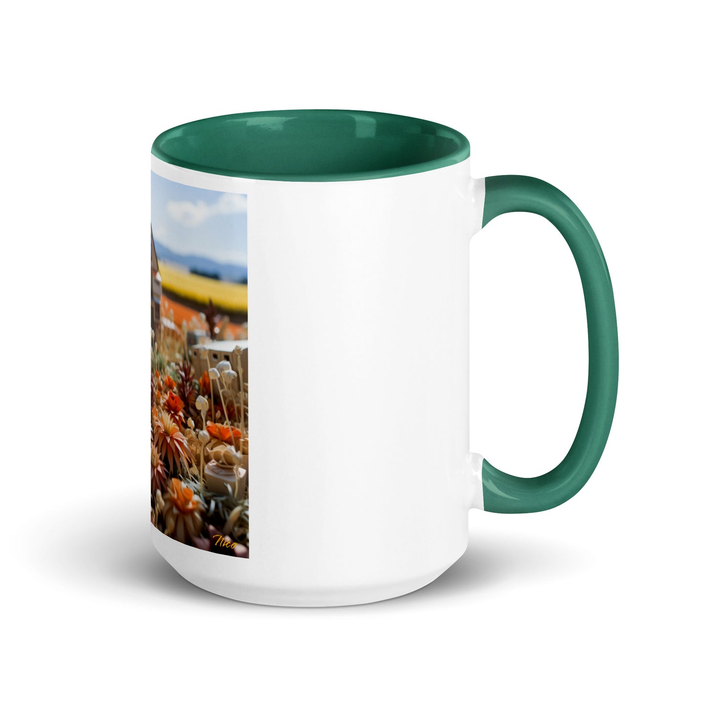 Meadow By The Farm Series Print #9 - Mug with Color Inside