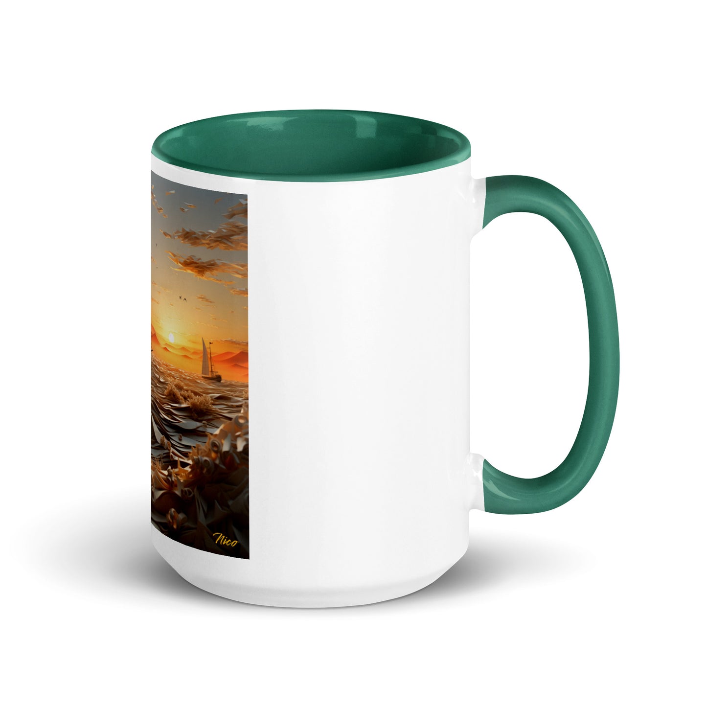 Into The Sunset Series Print #5 - Mug with Color Inside