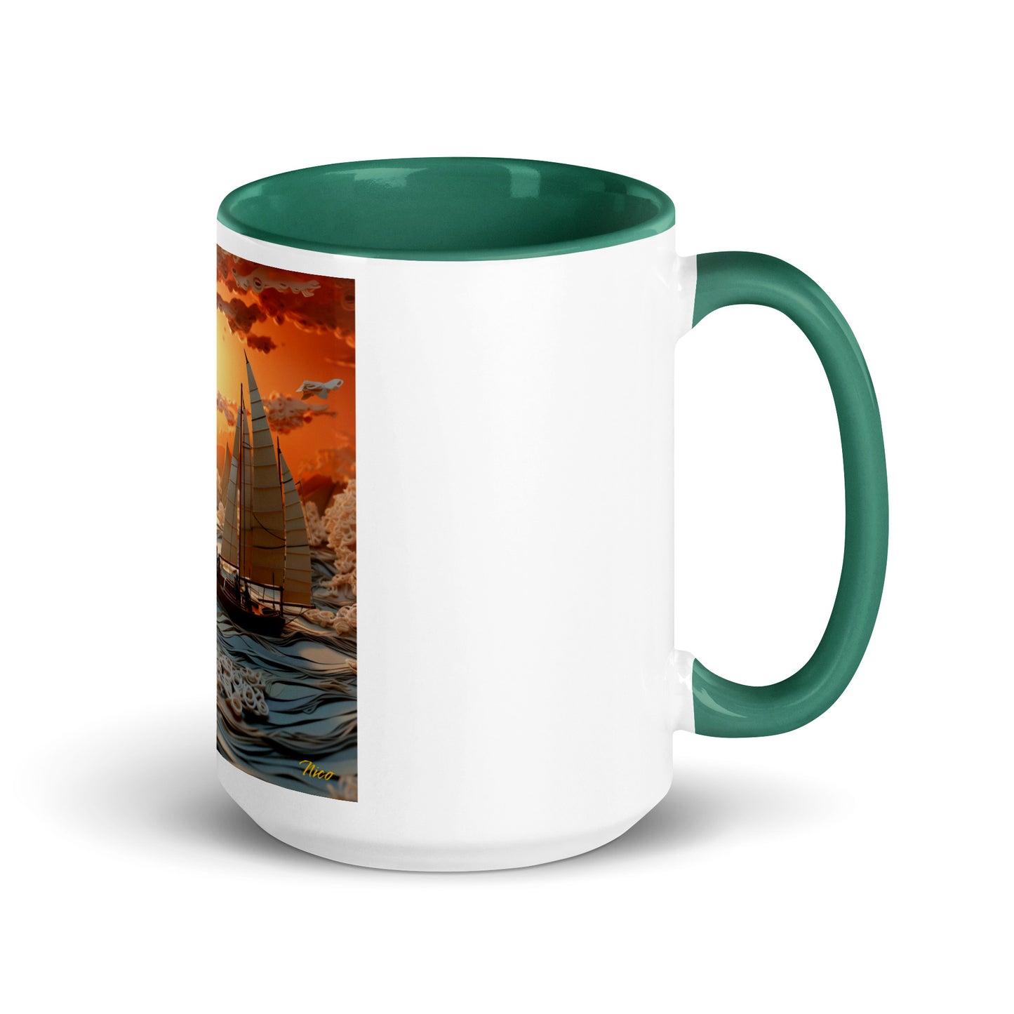 Into The Sunset Series Print #8 - Mug with Color Inside