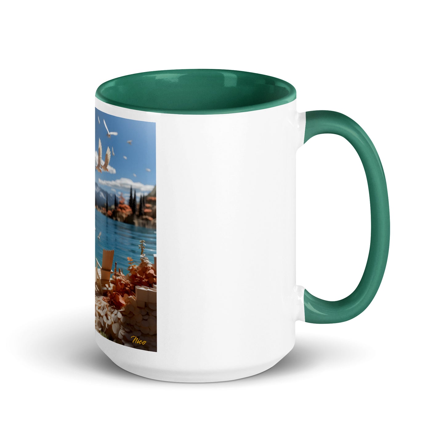 Atop The Mountain Lakeshore Series Print #10 - Mug with Color Inside