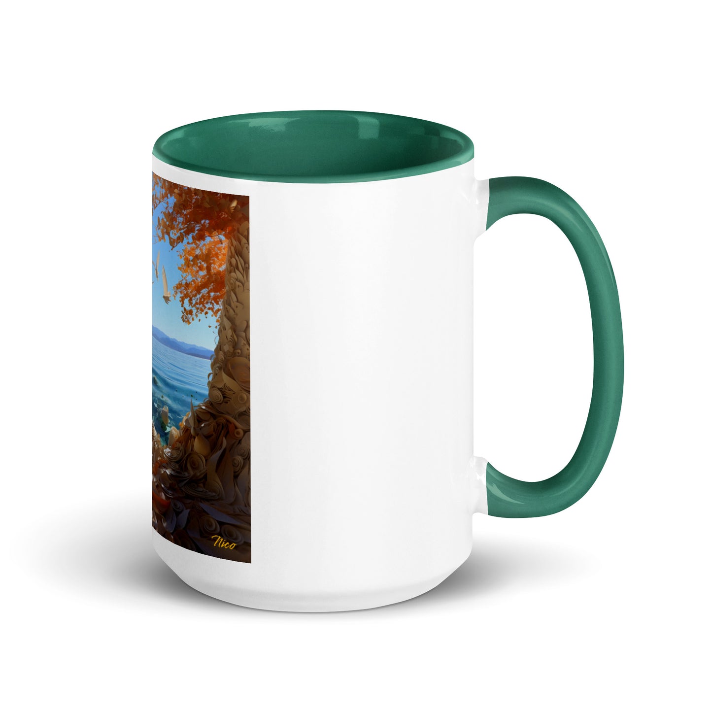 Atop The Mountain Lakeshore Series Print #9 - Mug with Color Inside