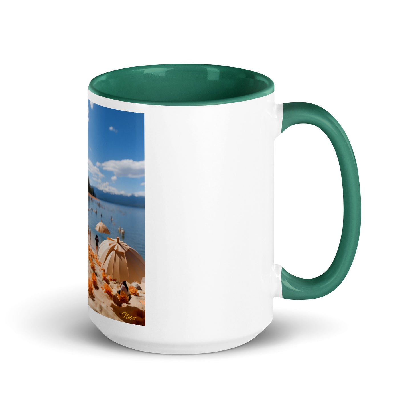 Atop The Mountain Lakeshore Series Print #8 - Mug with Color Inside