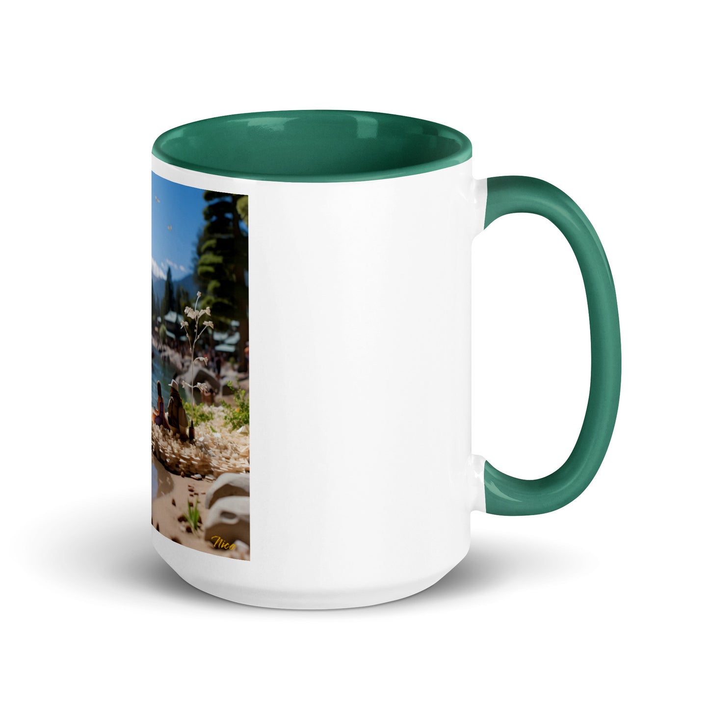 Atop The Mountain Lakeshore Series Print #7 - Mug with Color Inside