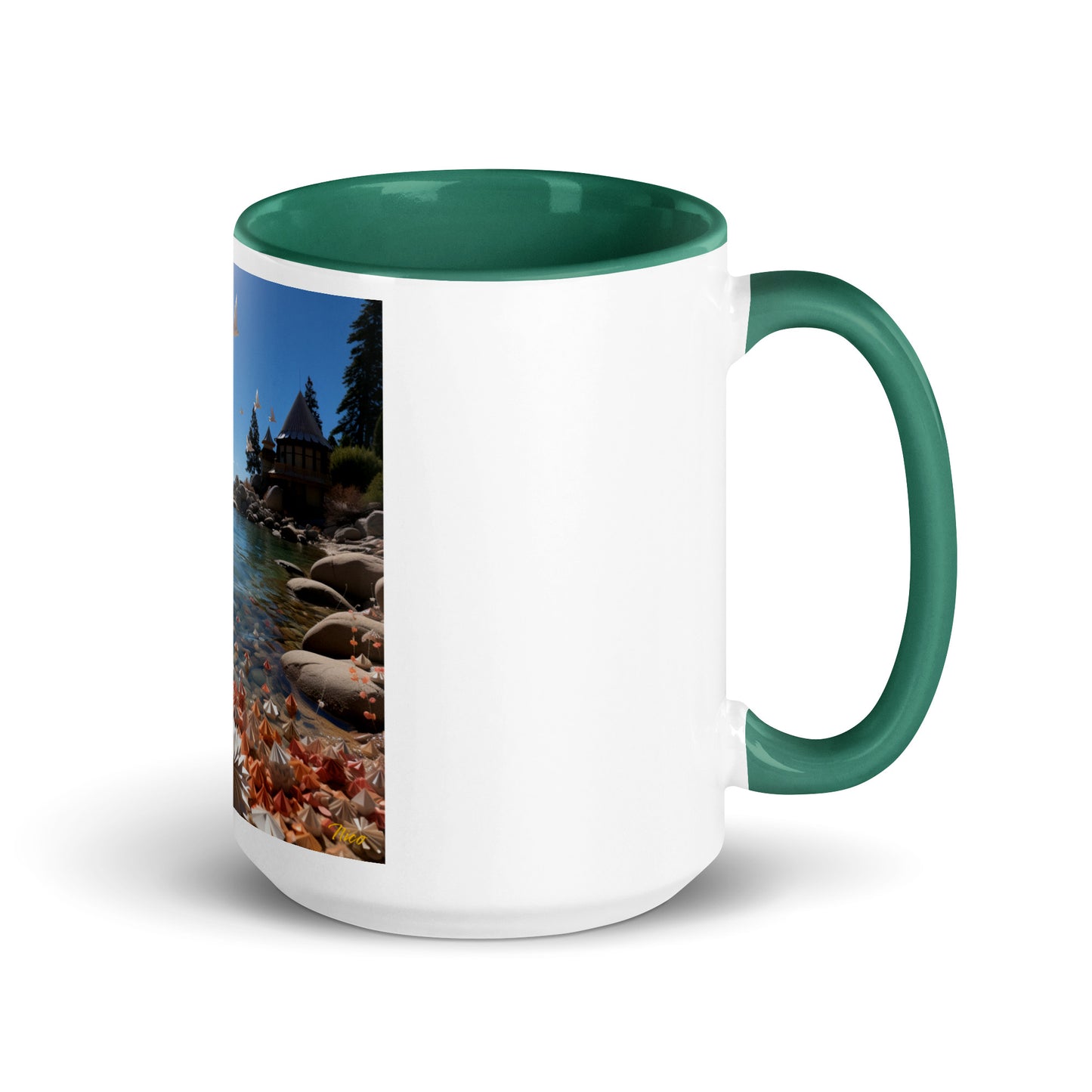 Atop The Mountain Lakeshore Series Print #3 - Mug with Color Inside