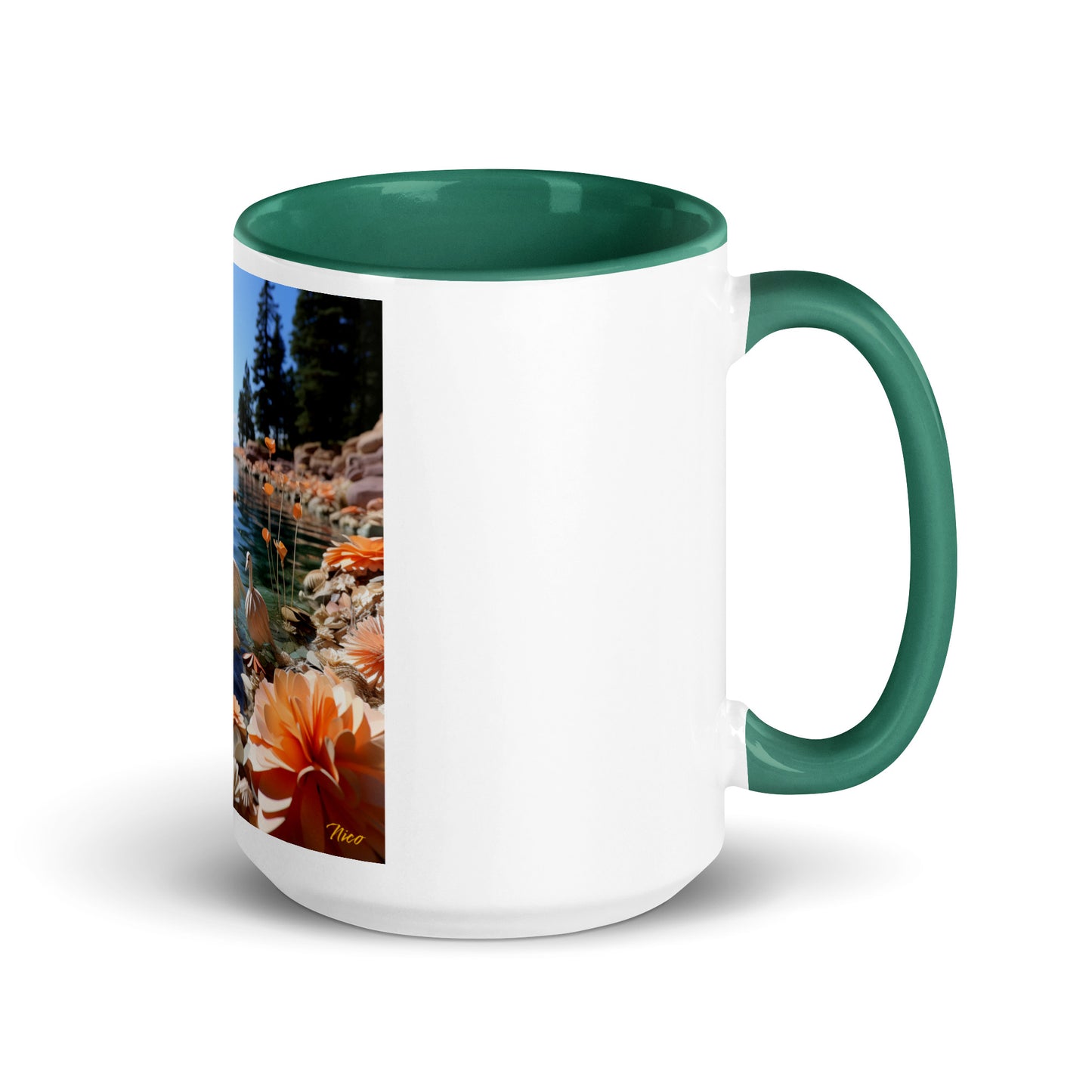 Atop The Mountain Lakeshore Series Print #4 - Mug with Color Inside