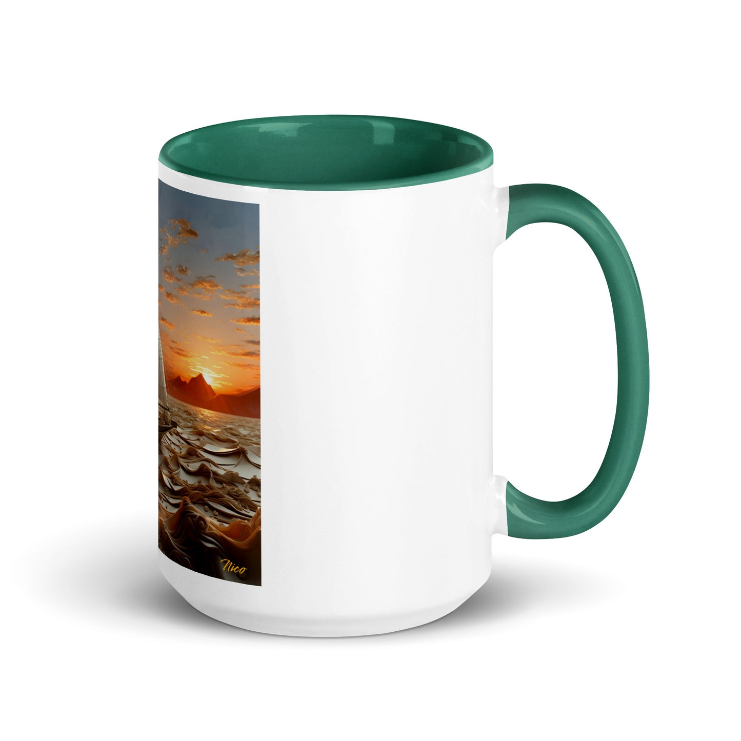 Into The Sunset Series Print #1 - Mug with Color Inside