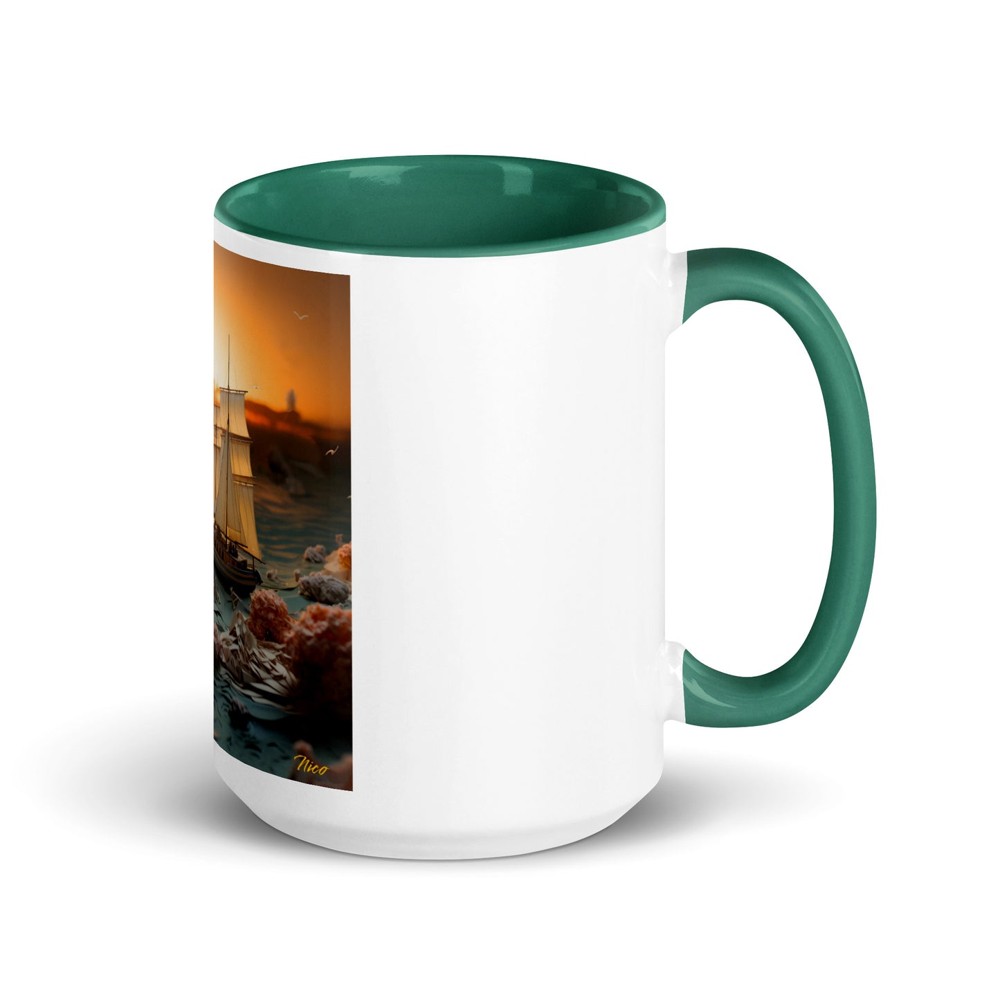 Into The Sunset Series Print #3 - Mug with Color Inside