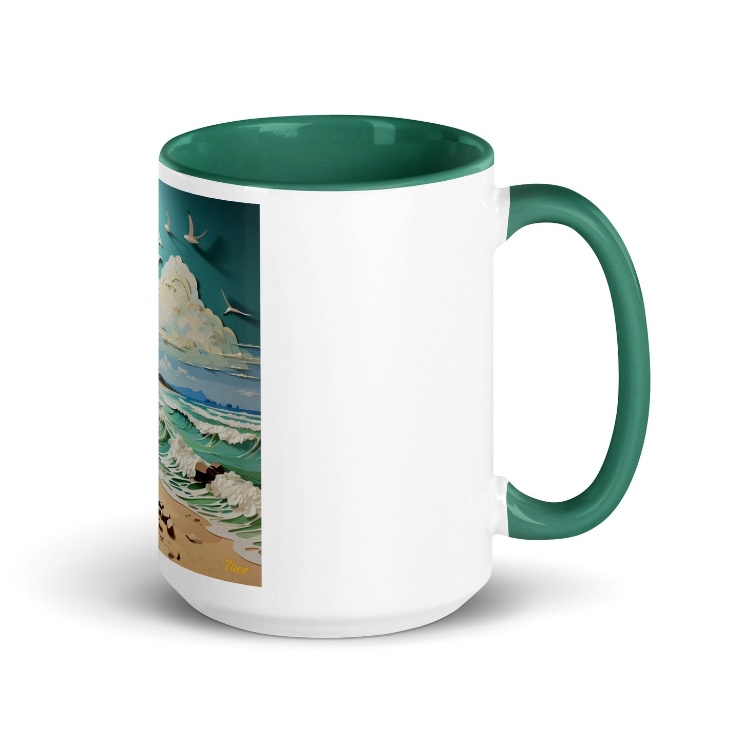 By The Seaside Series Print #2 - Mug with Color Inside